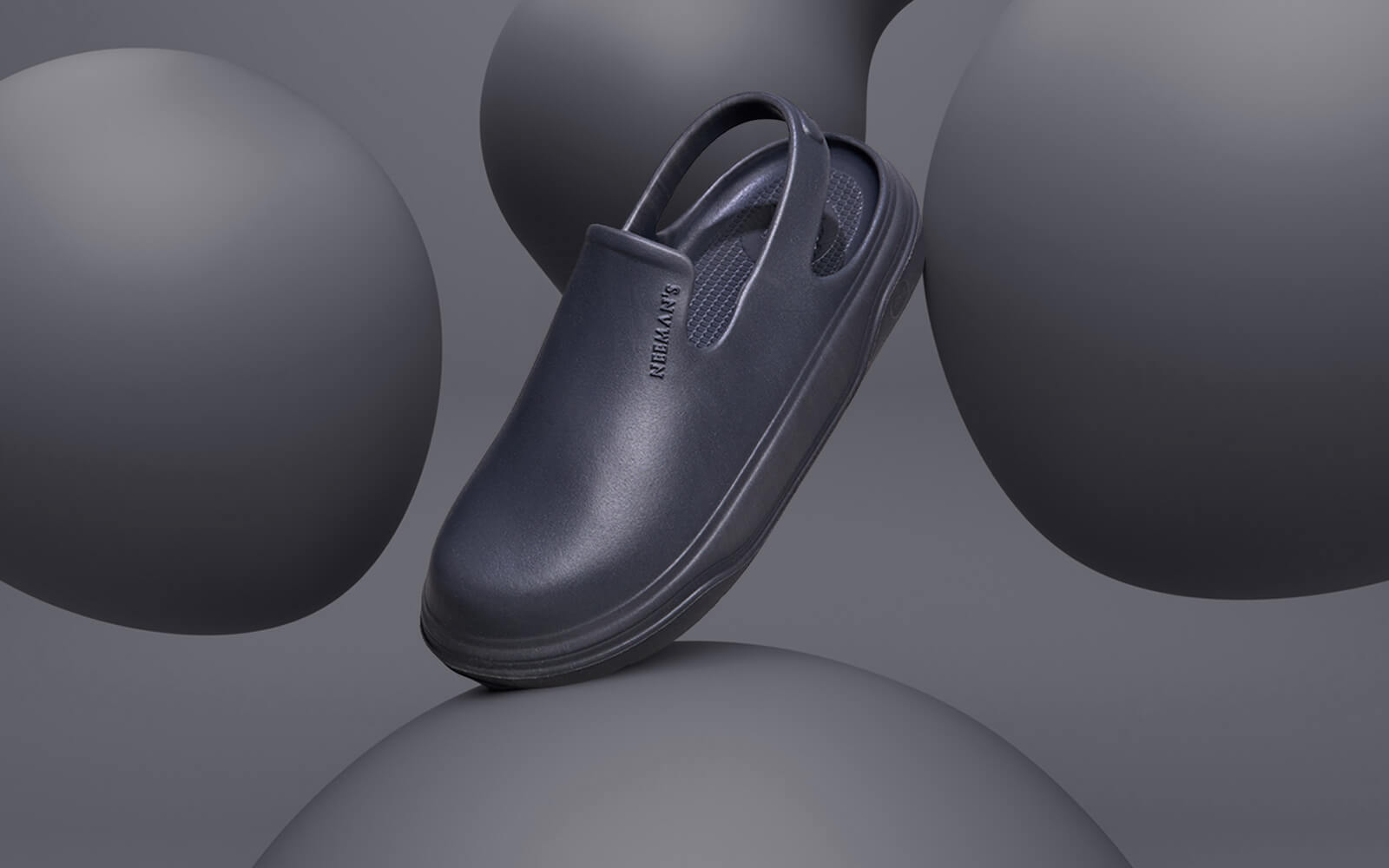 Neeman's Cushers Clogs For Men : Dark Grey - view 9