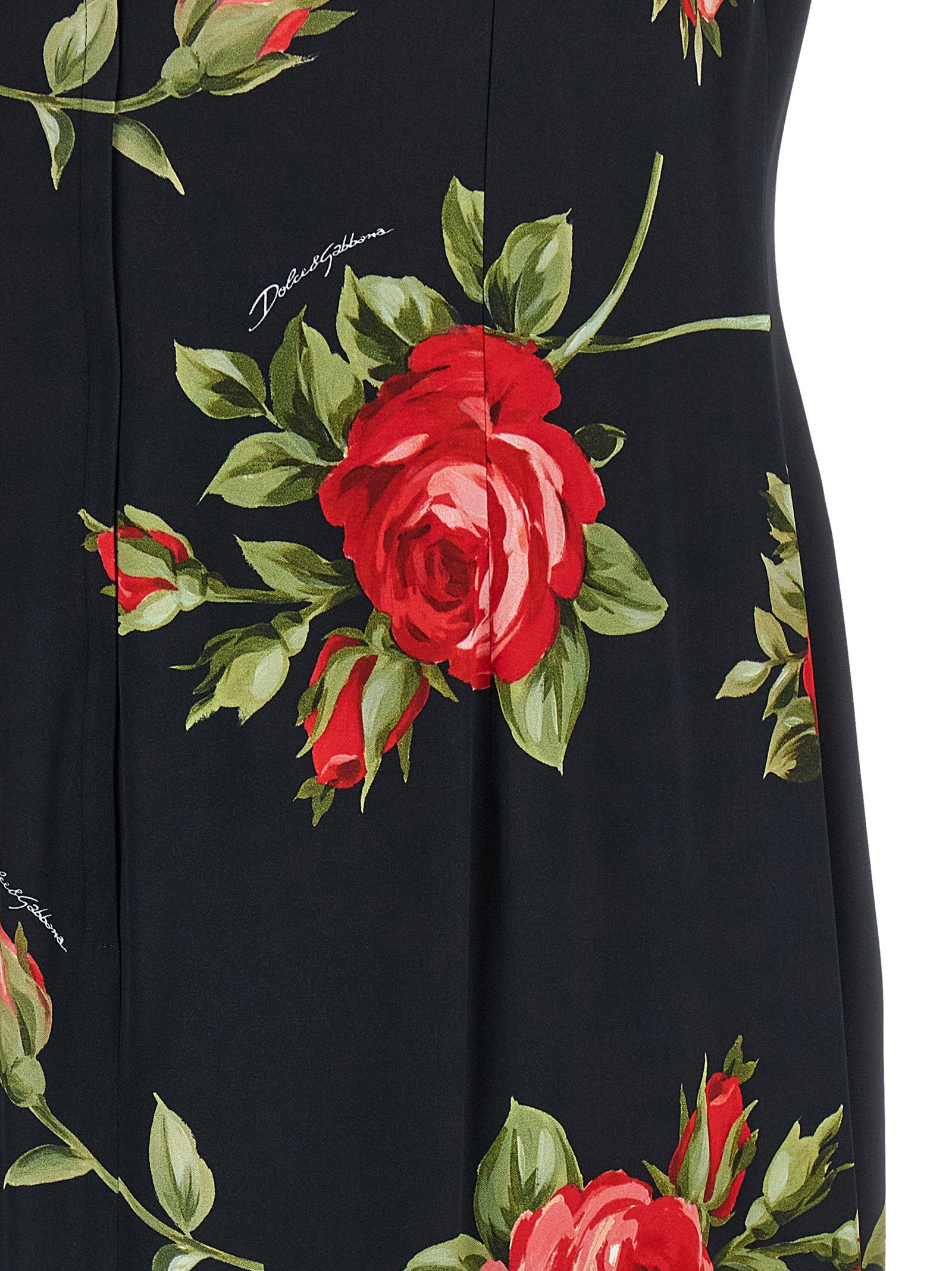 Dolce & Gabbana Bouquet Rose Dress – 96% viscose, 4% elastane - view 4