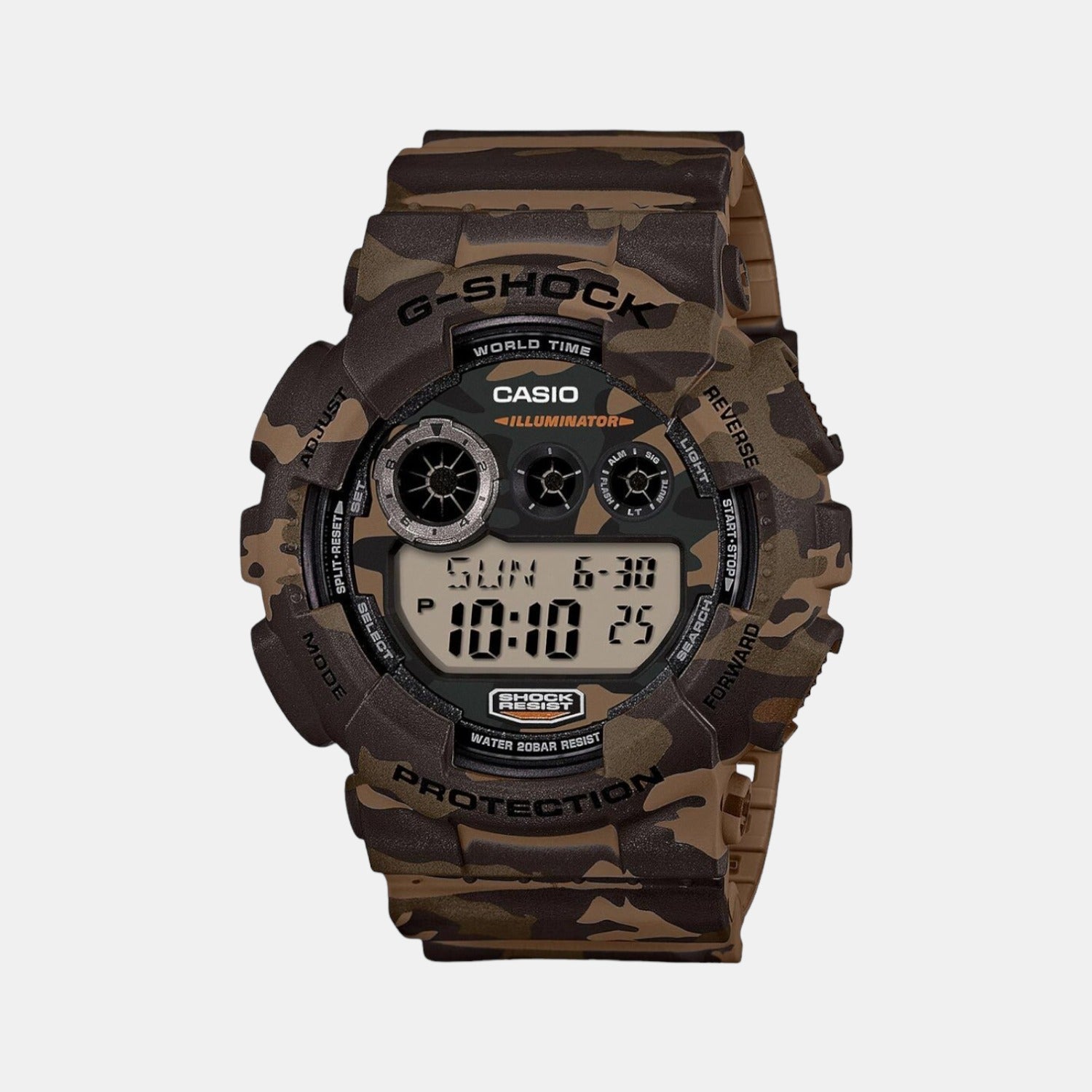 Casio G-Shock Men Quartz Two Tone Dial Analog-Digital Resin Watch G513