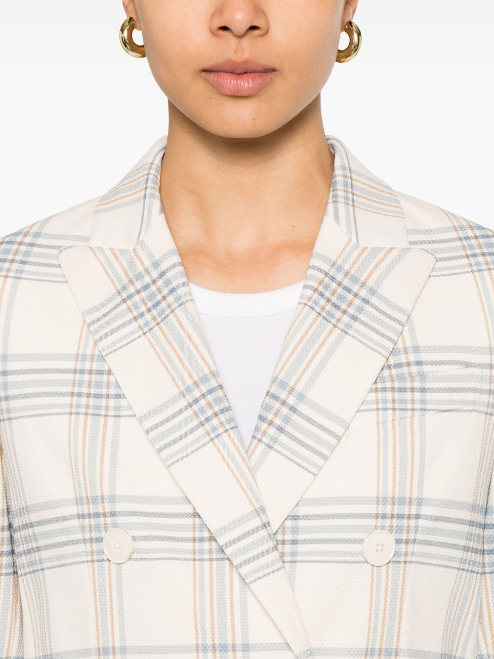 Circolo 1901 American rear vent Cotton double-breasted jacket - view 2