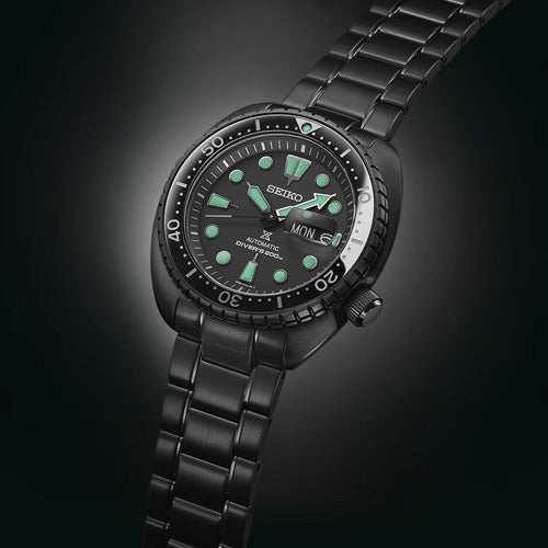 Seiko Prospex Black Series Night Vision Turtle Diver’s Black Dial 45mm Men SRPK43K1 - view 2