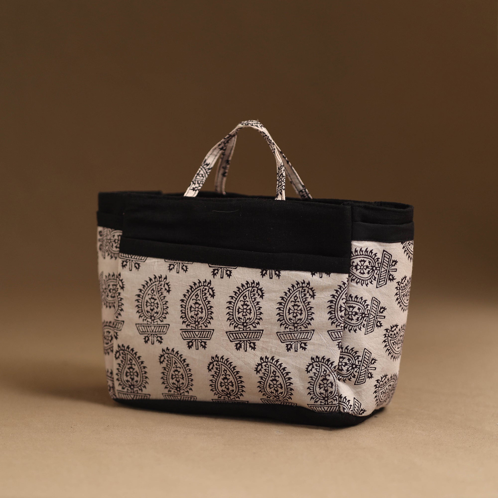 NOORI BAZAR Beige - Handmade Cotton Multipurpose Cosmetic/Toiletry Bag 24 - view 2