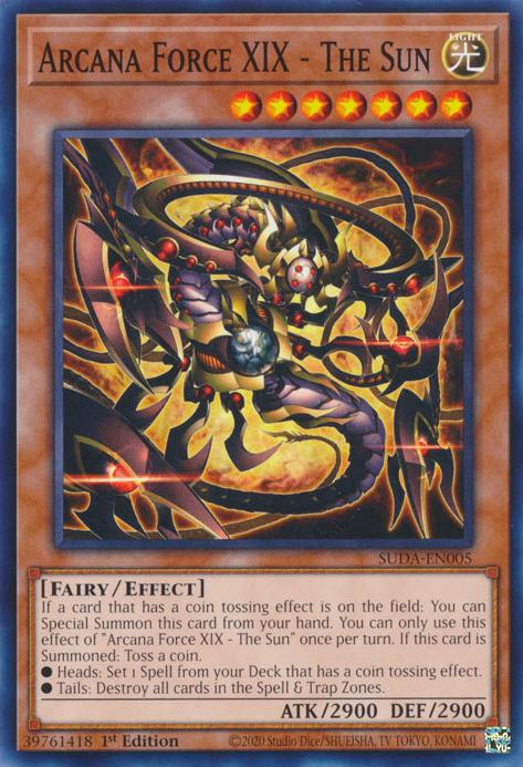 Yu-Gi-Oh! Arcana Force XIX - The Sun - SUDA-EN005 - Common - 1st Edition