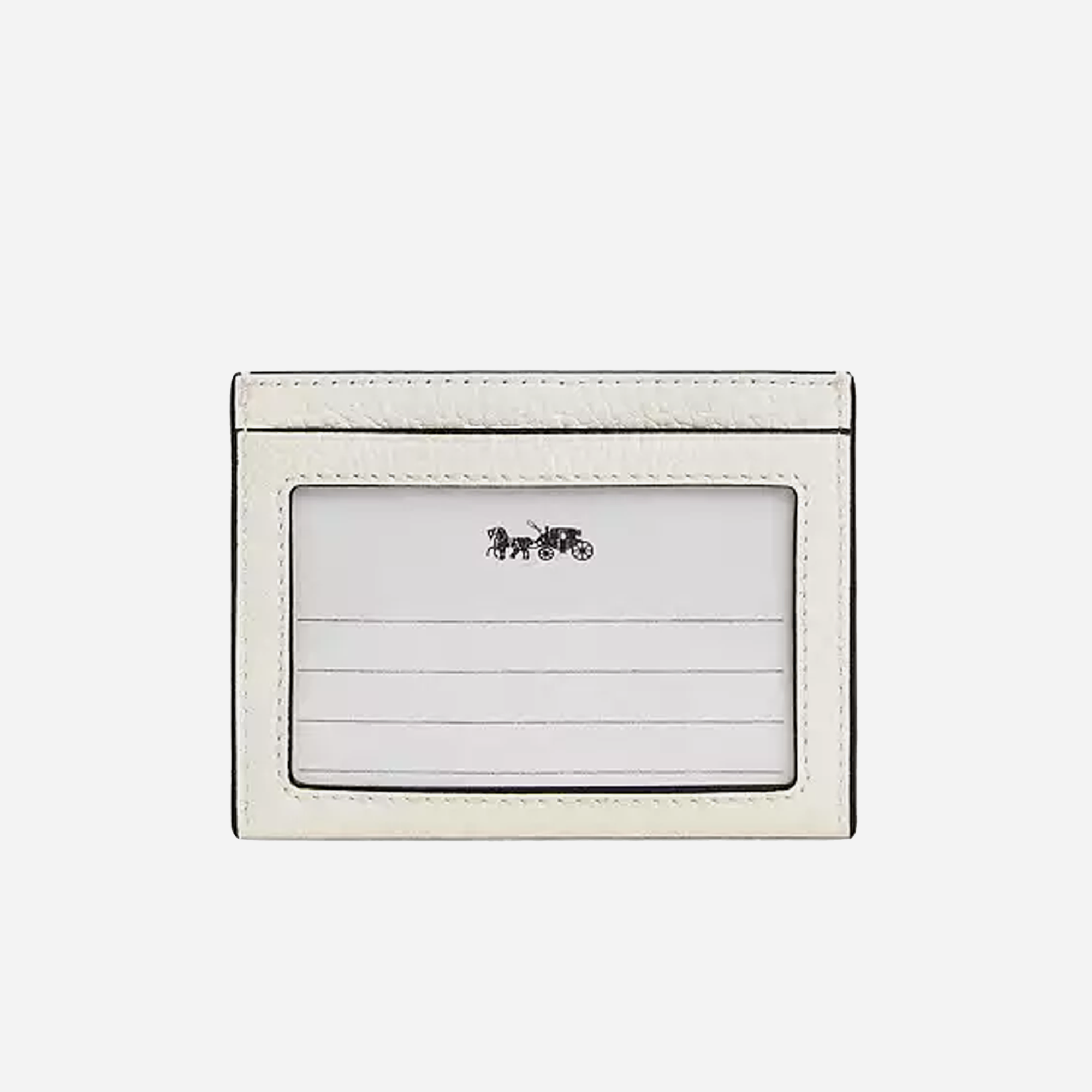 COACH Slim Id Card Case With Strawberry Graphic Gold/Chalk Multi - view 2