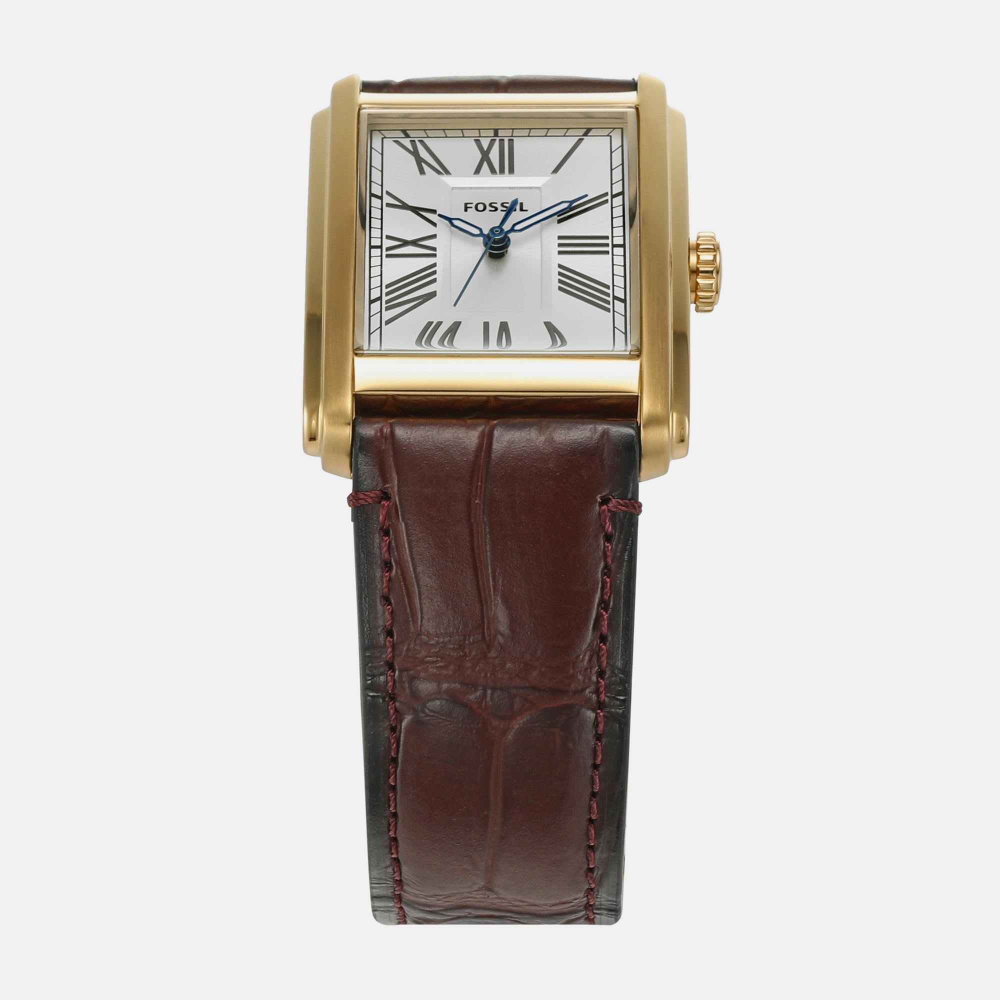Fossil Carraway Men Quartz Silver Dial Analog Leather Watch FS6011 - view 2