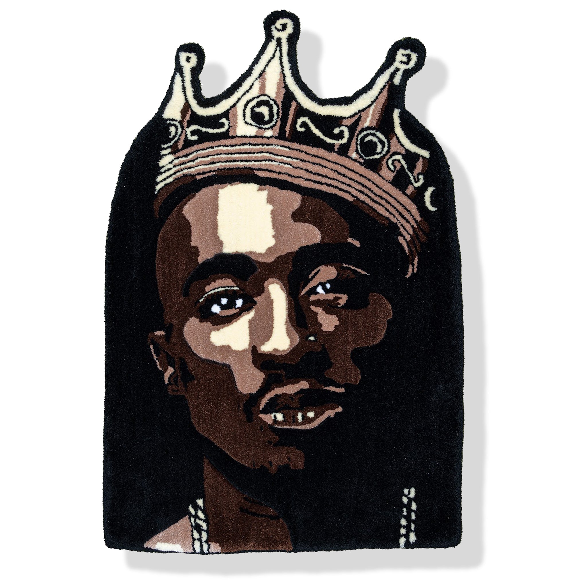 Project Crepslocker Tupac Crowned Custom Handmade Rug