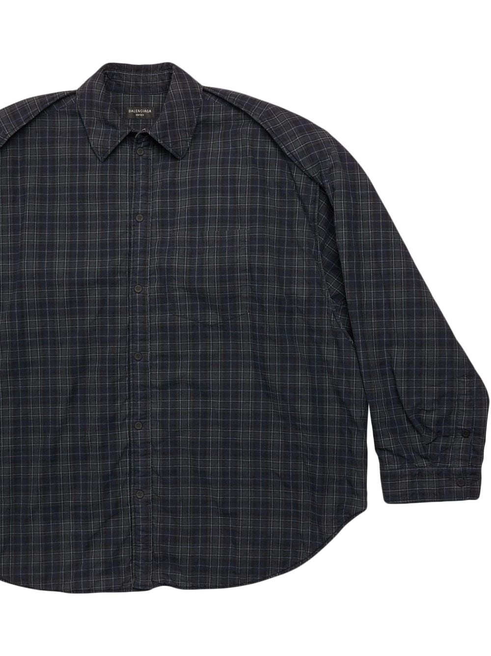 Balenciaga Checked pattern flannel shirt – 100% cotton - view 3