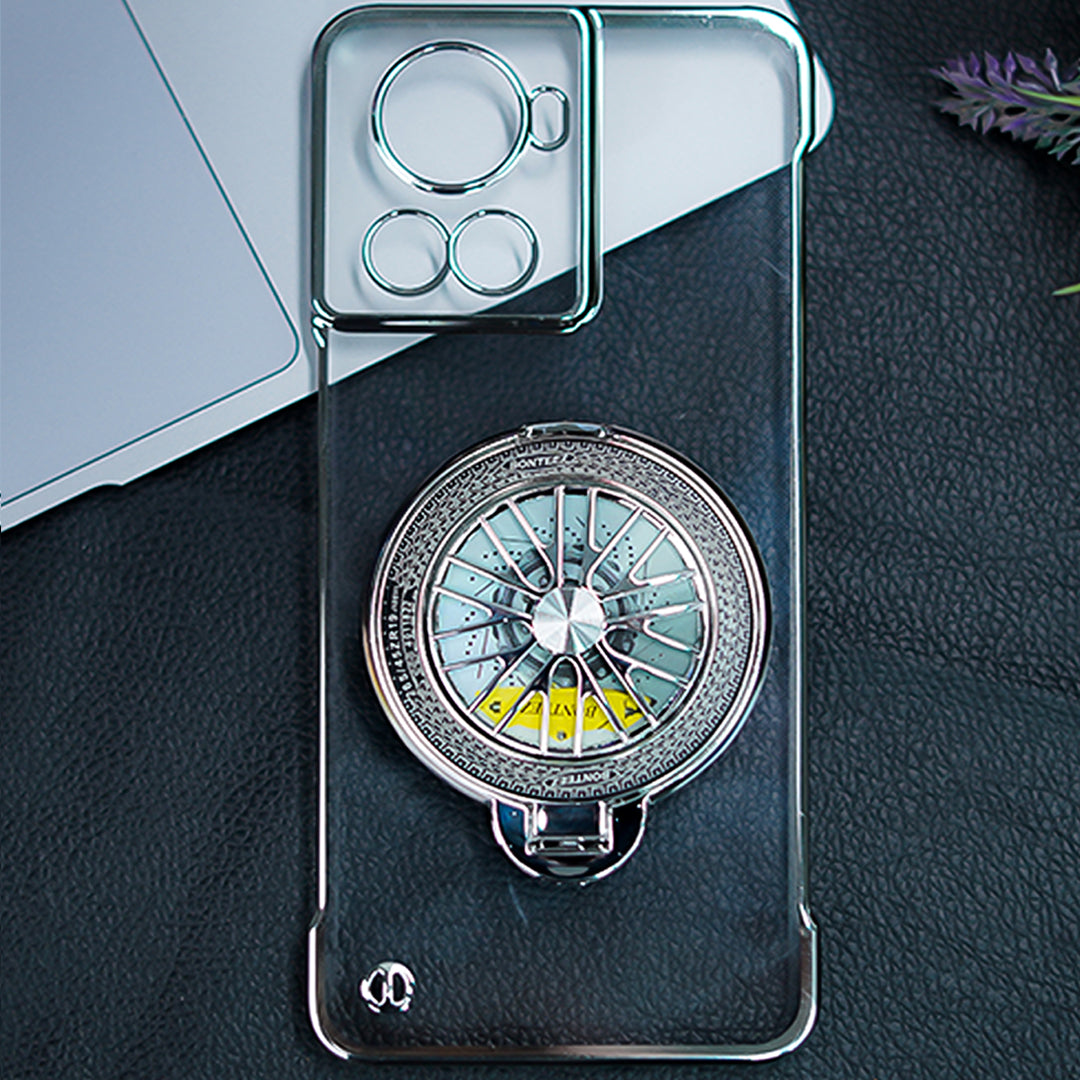 Million Cases OnePlus 10R Crystal Clear Borderless Swivel Stand Case - view 7