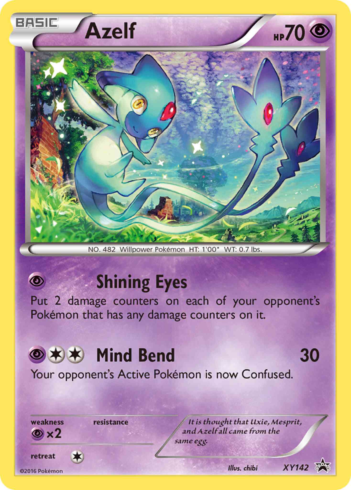 Promo xyp-xy142 holo – Pokémon Azelf - XY142 - Promo [xyp-XY142] [Holo]