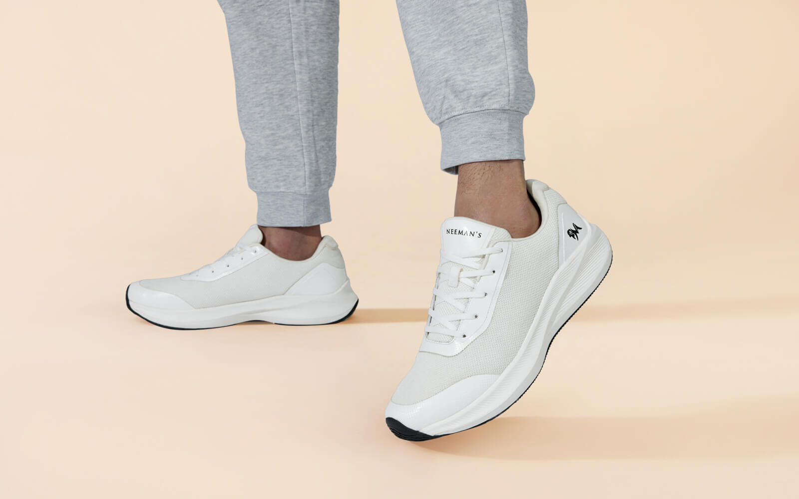 Neeman's Casual Trainers : Classic Ivory - view 7