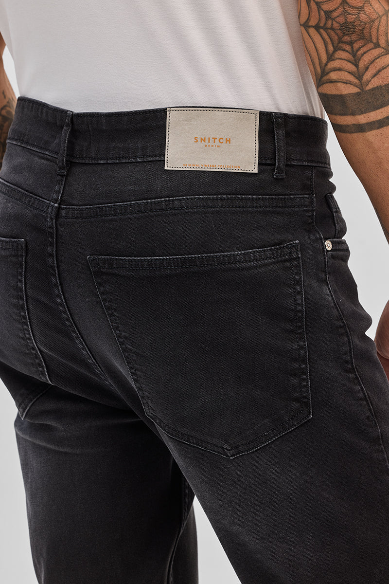 SNITCH Charcoal Grey Slim Fit Jeans - view 7
