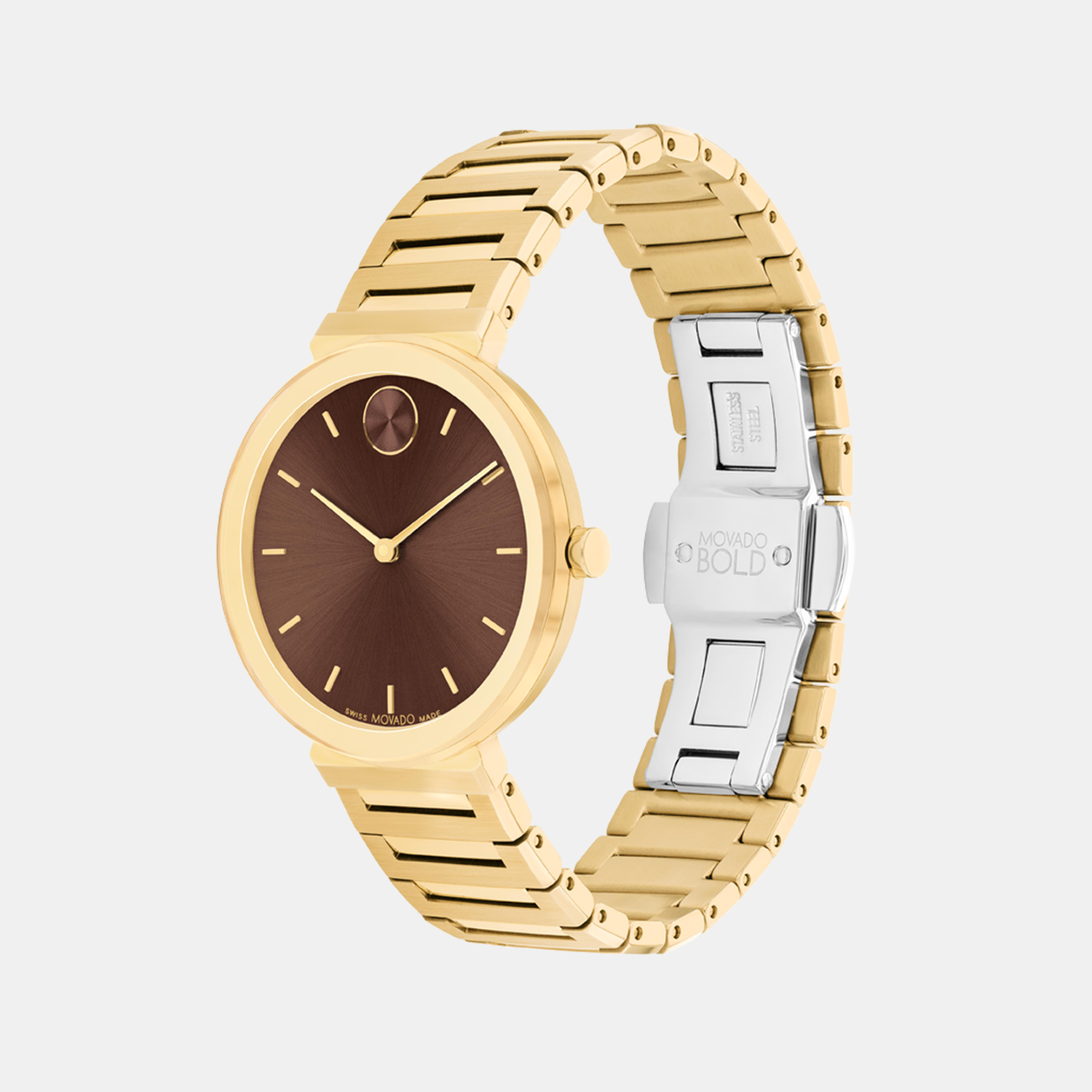 Movado Bold Women Quartz Caffeine Dial Analog Stainless Steel Watch 3601220 - view 2