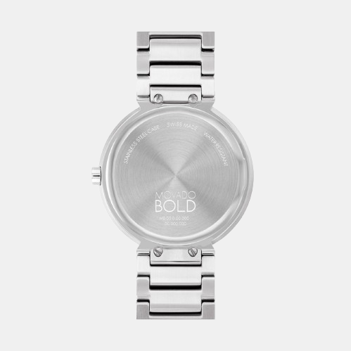 Movado Bold Women Quartz Silver Dial Analog Stainless Steel Watch 3601090 - view 3