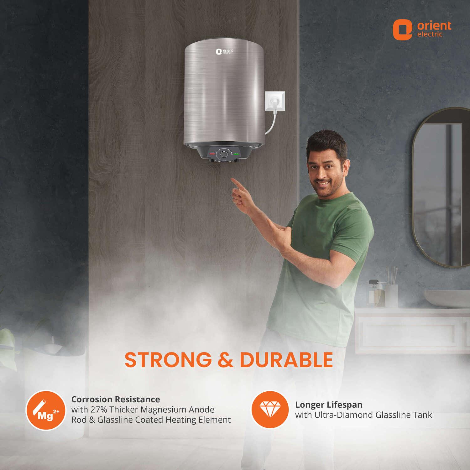 Orient Electric Evapro PC 5-Star Water Heater (Geyser) | Glassline Coated Tank | Suitable for High-rise Buildings | Free Installation - view 3