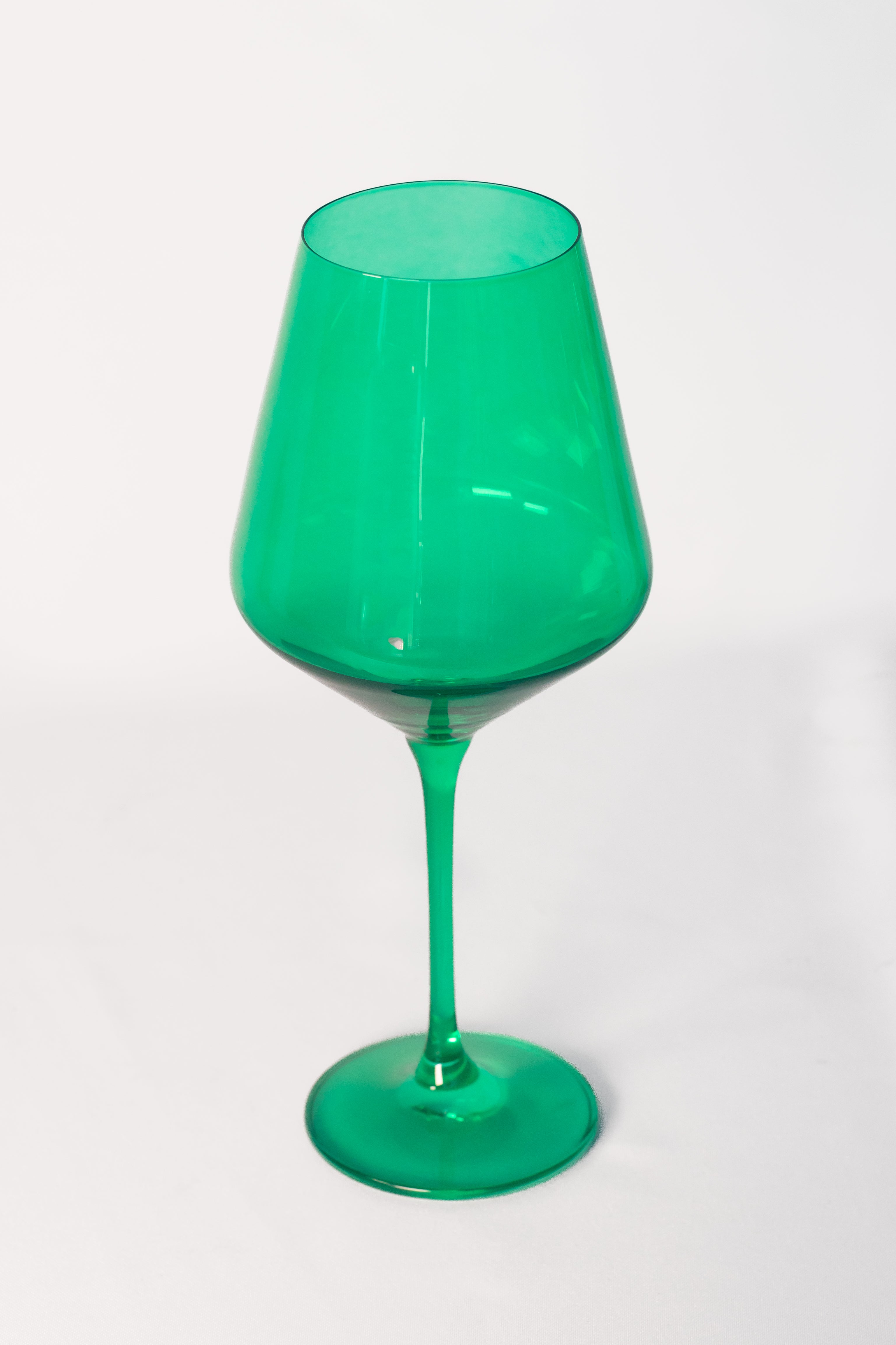 Estelle Colored Glass Estelle Colored Wine Stemware - Set of 2 {Kelly Green} - view 4
