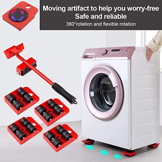 Roposo Clout Furniture Lifter -Furniture Lifter Mover Tool Set Heavy Duty Furniture Shifting Lifting Moving Tool with Wheel Pads - view 5