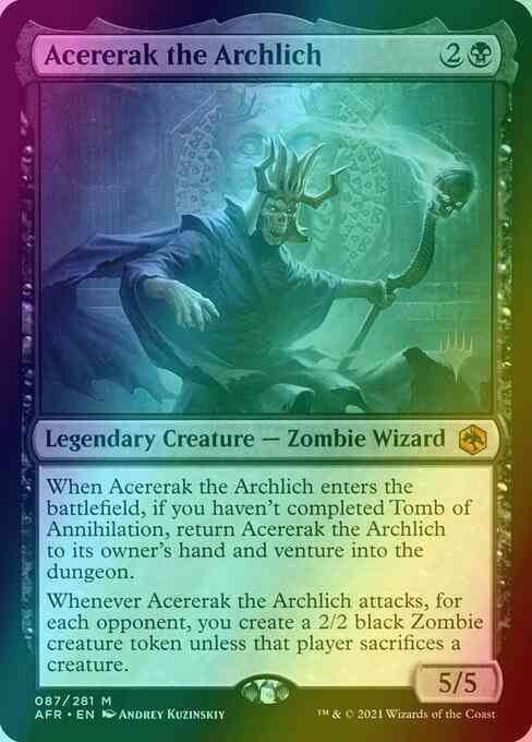 Magic Acererak the Archlich [Promo Pack] [87p] [Adventures in the Forgotten Realms Promos] [Foil]