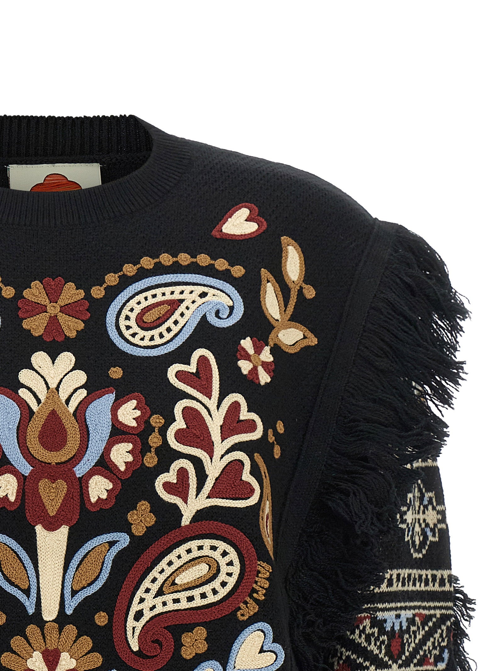 Farm Rio Cornely Embroidery Sweater – 50% wool, 50% acrylic - view 3