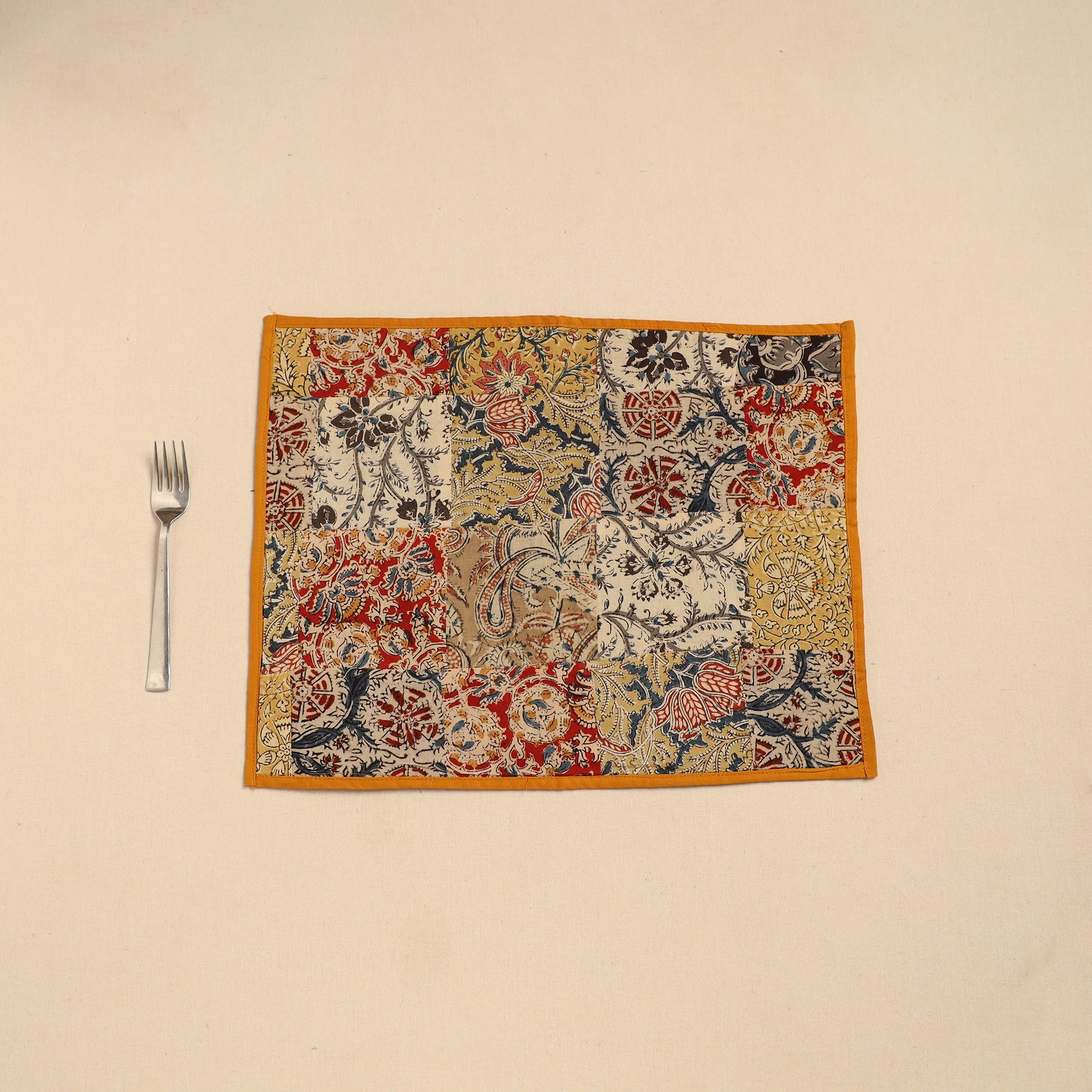 NOORI BAZAR Handcrafted Cotton Patchwork Table Mat 05 - view 2