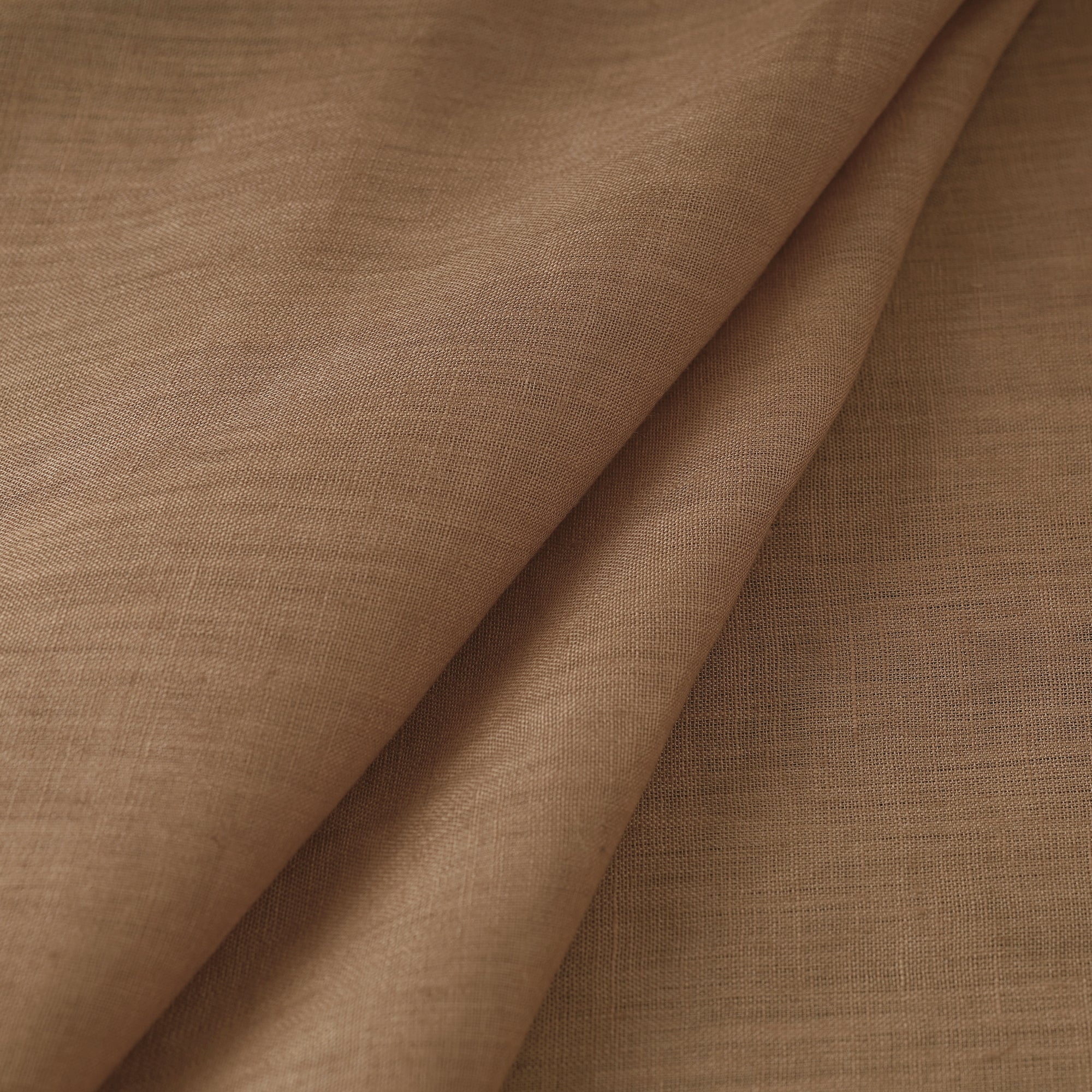 ITOKRI CRAFTS INITIATIVE Brown - Handloom Pure Linen Bhagalpuri Fabric 09 - view 2