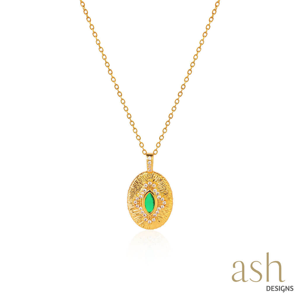 Ash Designs Mystical Studded 18K Gold Plated Necklace