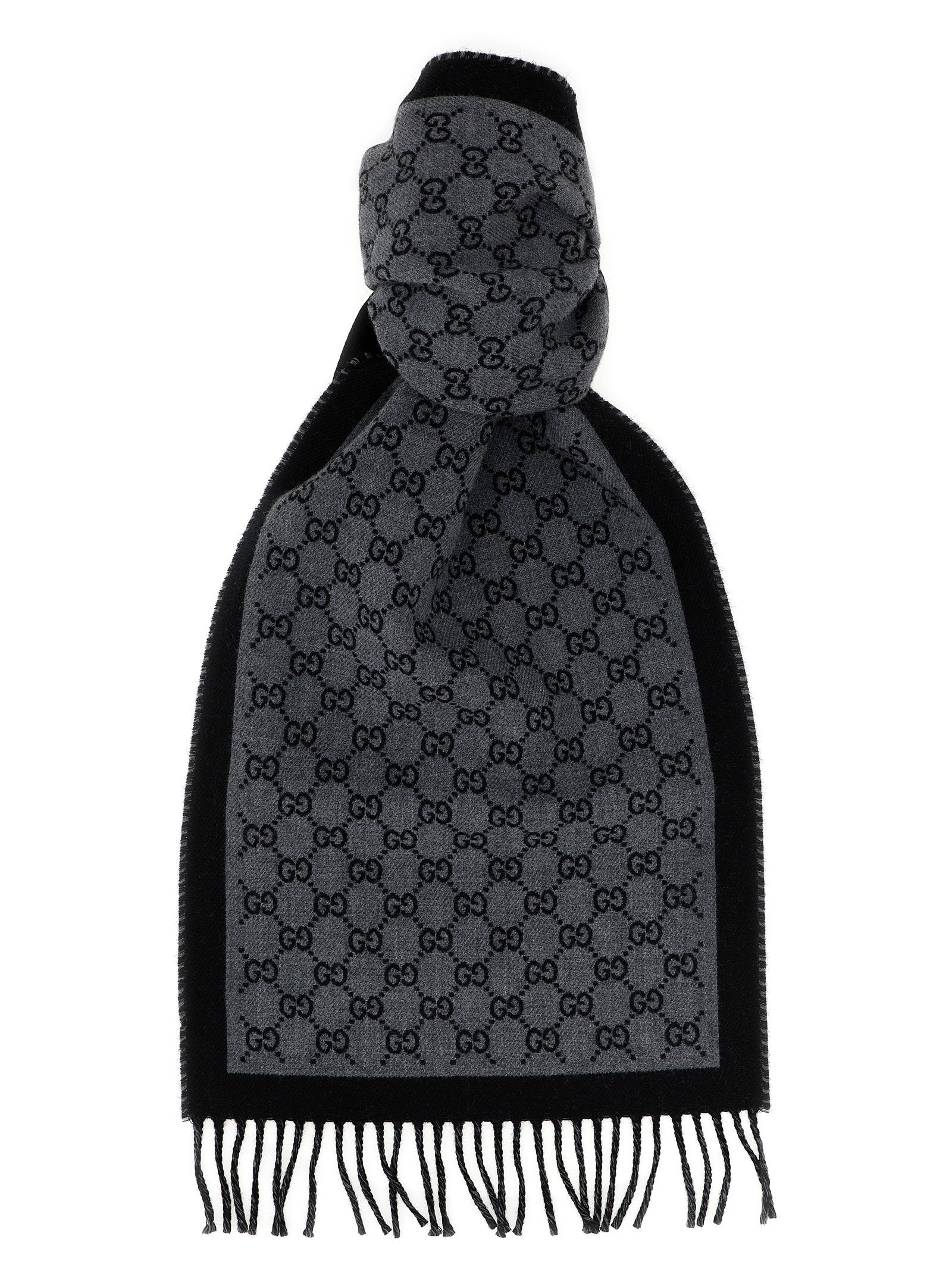 Gucci Gg Jacquard Scarf – 100% wool