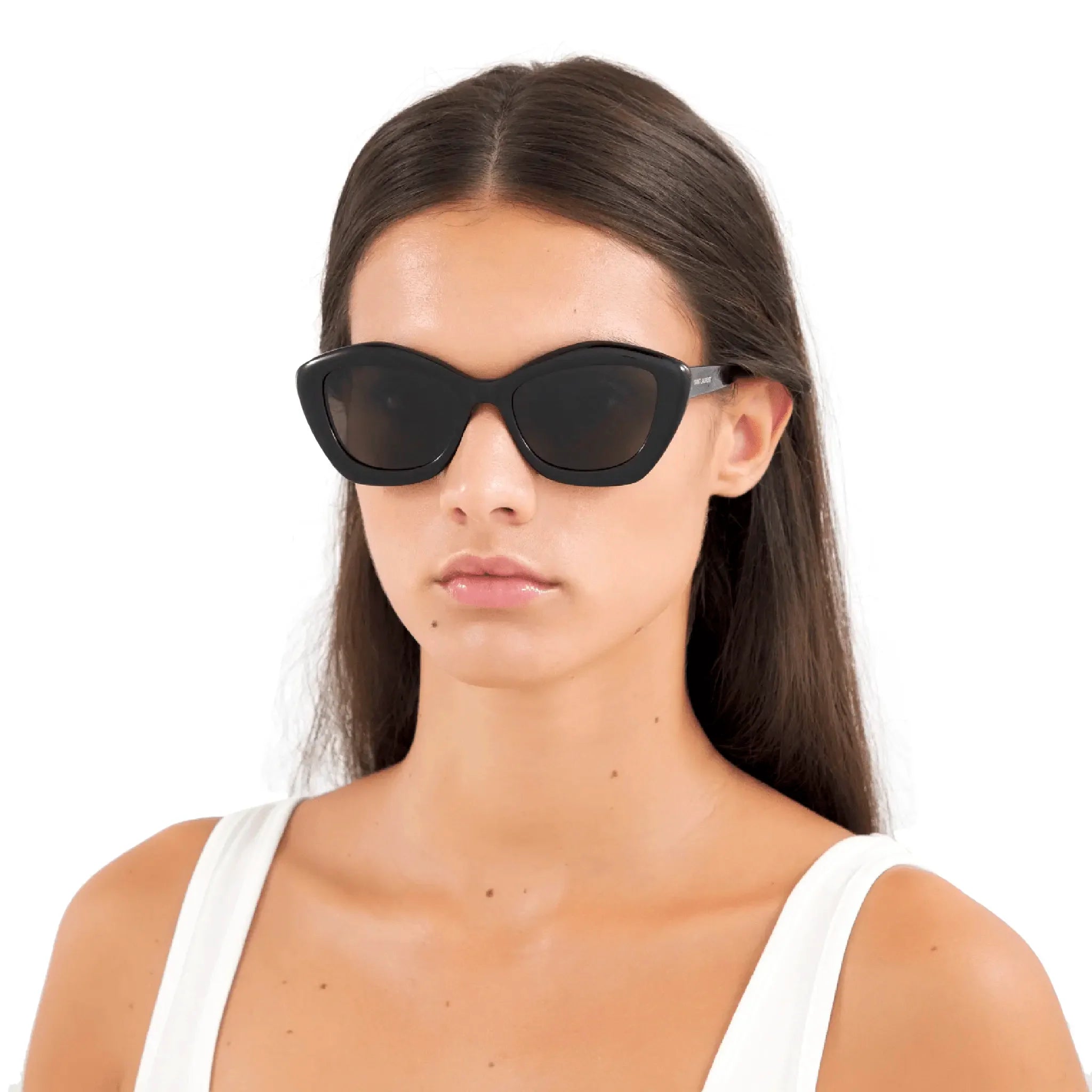 Saint Laurent SL 68 001 Cat Eye Black Sunglasses - view 2