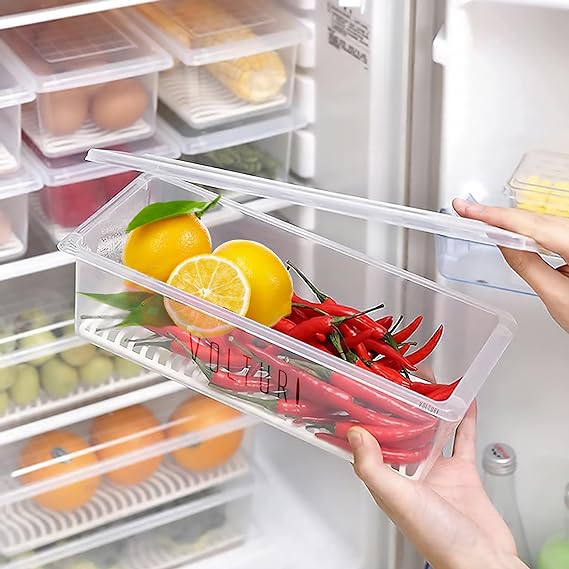 Catterton Transparent Fridge Food Storage Boxes (Set Of 3) - view 2