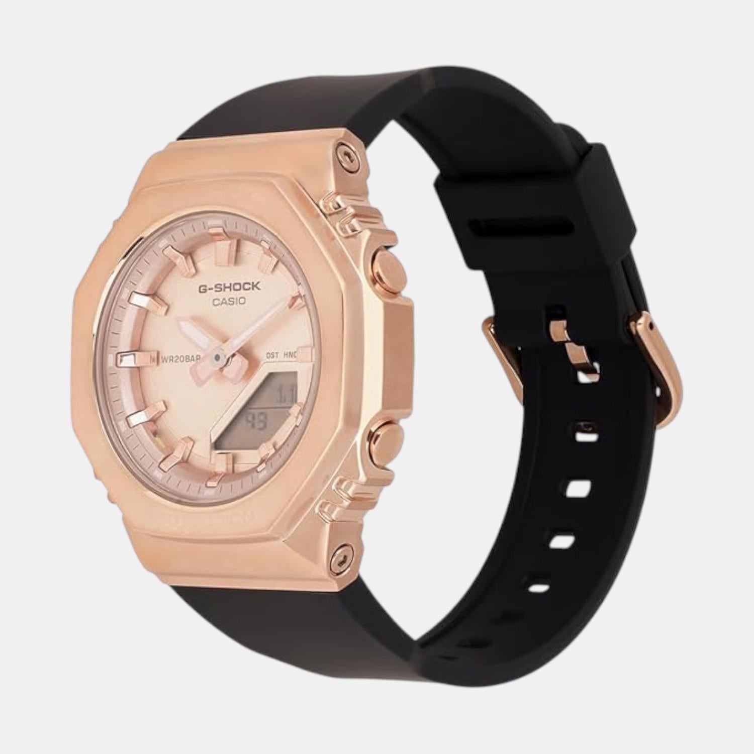 Casio G-Shock Women Quartz Rose Gold Dial Analog-Digital Resin Watch G1693 - view 5