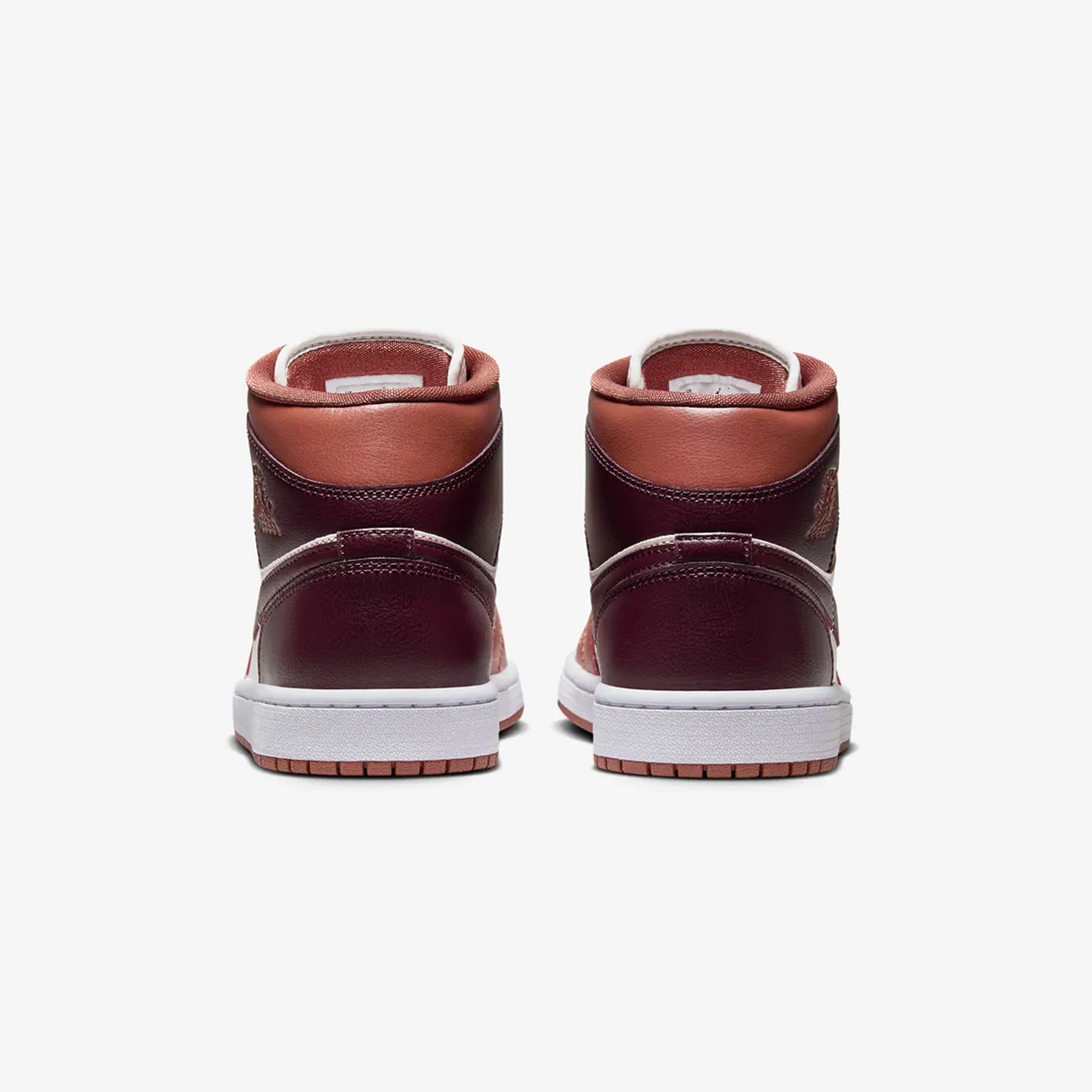 Jordan | AIR JORDAN 1 MID { DUSTY PEACH/NIGHT MAROON-SAIL-WHITE - view 2