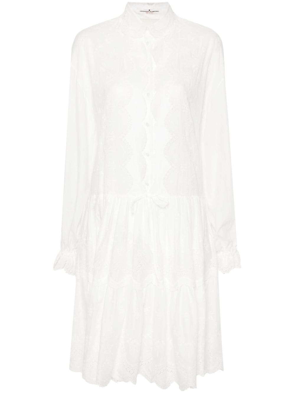 Ermanno Scervino Embroidered shirt dress – Cotton 100%
