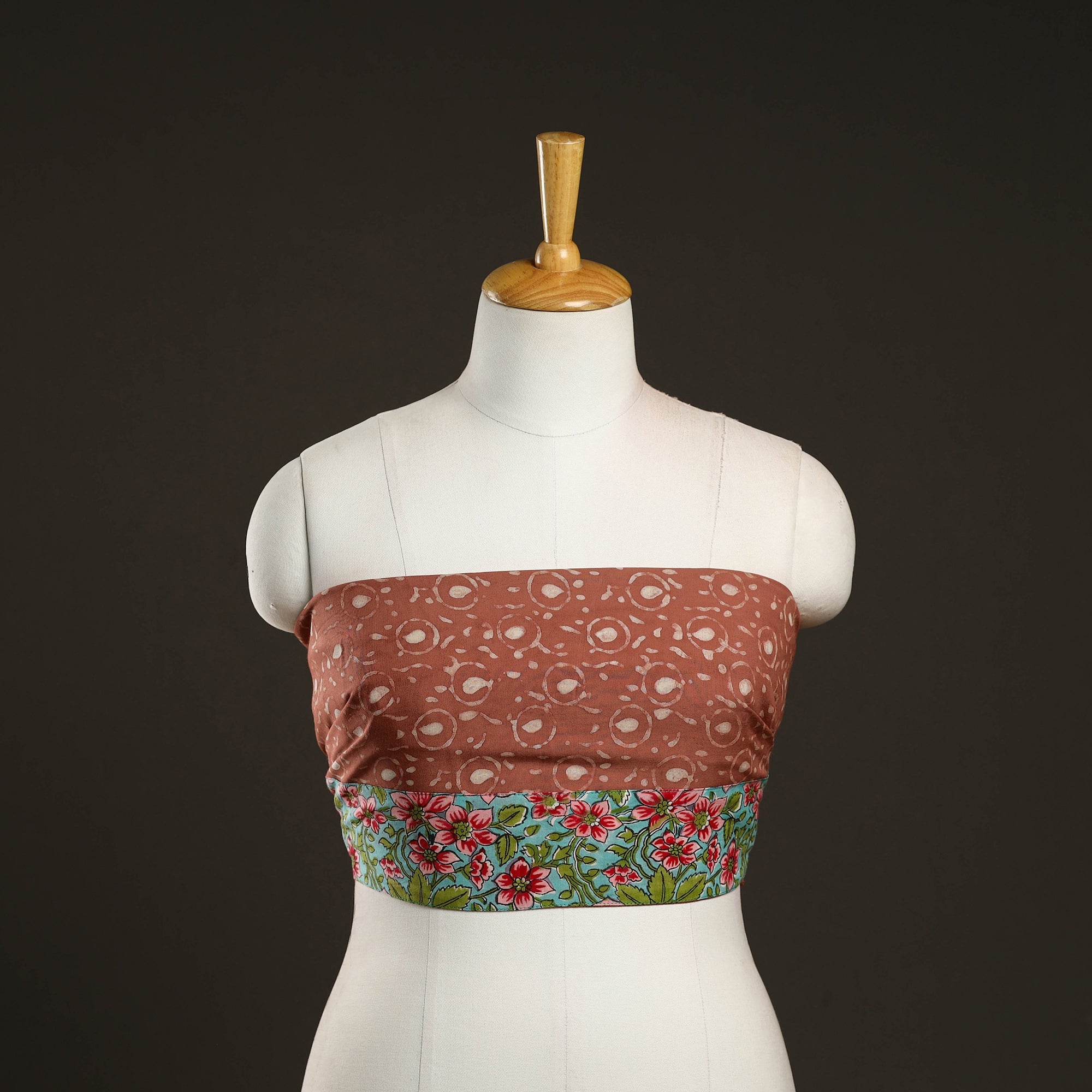 NOORI BAZAR Brown - Cotton Hand Batik Print Blouse Piece 59