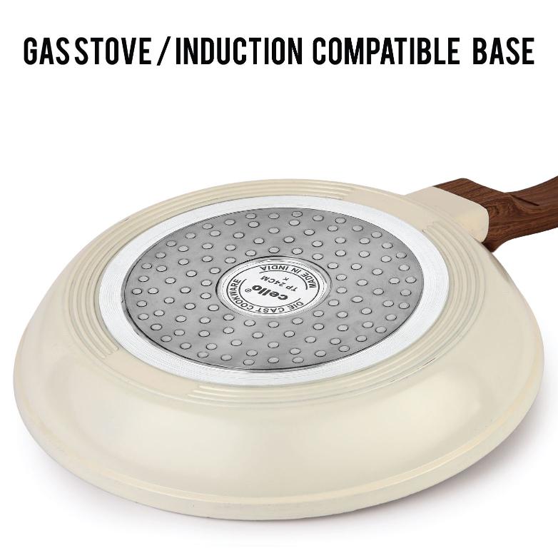 Cello Castello Die Cast Induction Base Taper Fry Pan - view 12