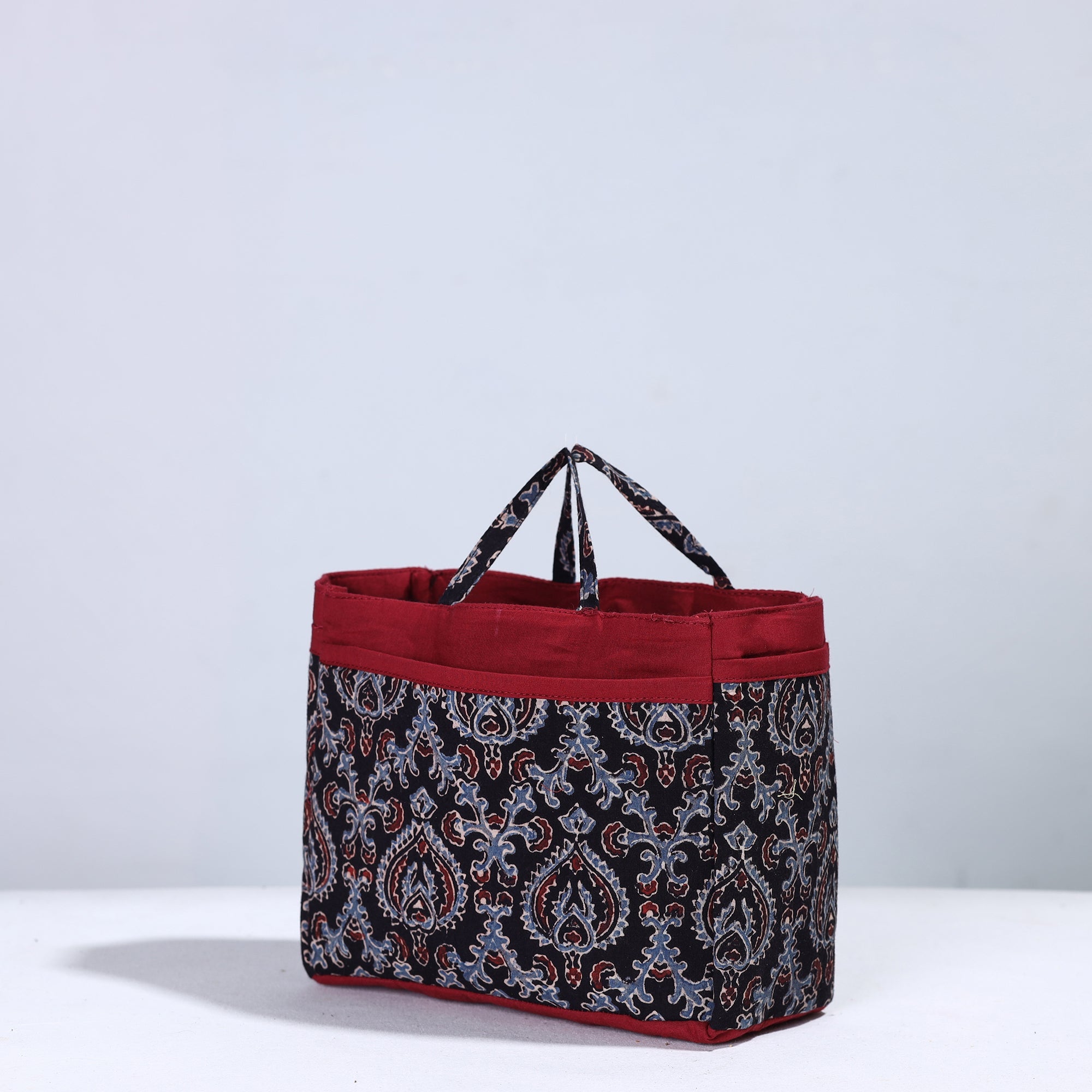 NOORI BAZAR Black - Handmade Cotton Multipurpose Cosmetic/Toiletry Bag 13 - view 2