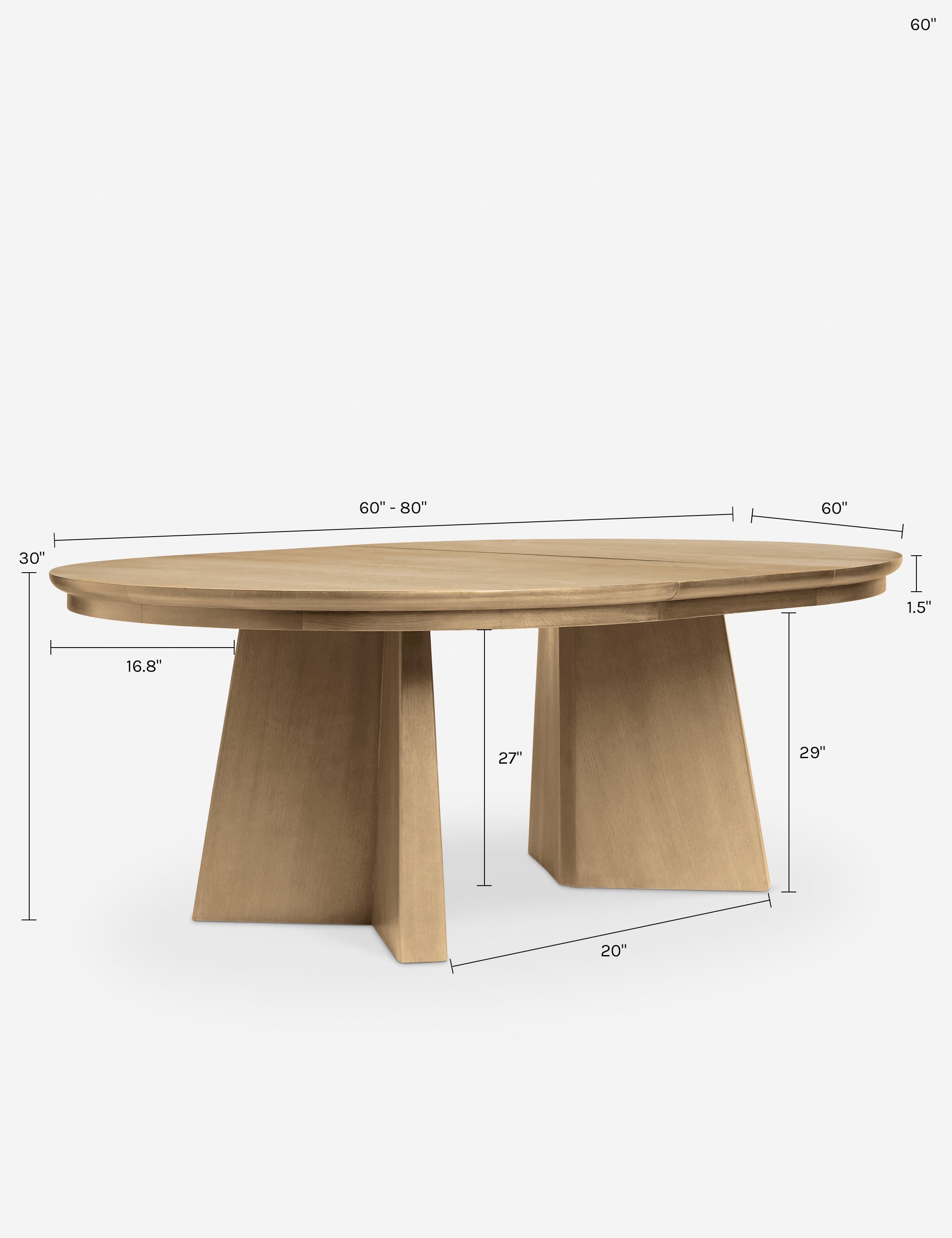 Lulu and Georgia Nycola Extendable Oval Dining Table - view 33