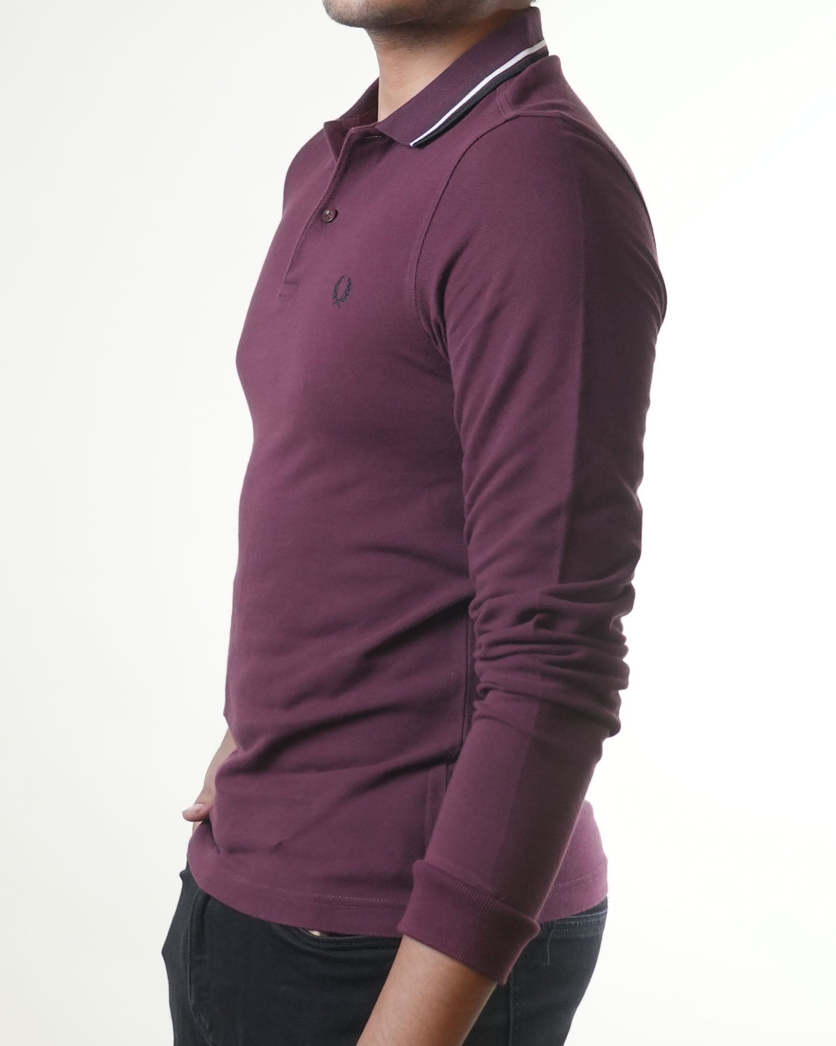 Fred Perry Maroon Polo Tshirt - view 2