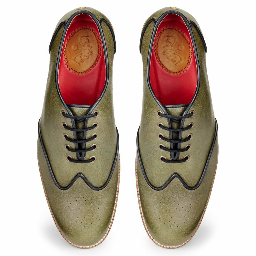 Banjaaran India Core Brogues Men – Olive - view 2