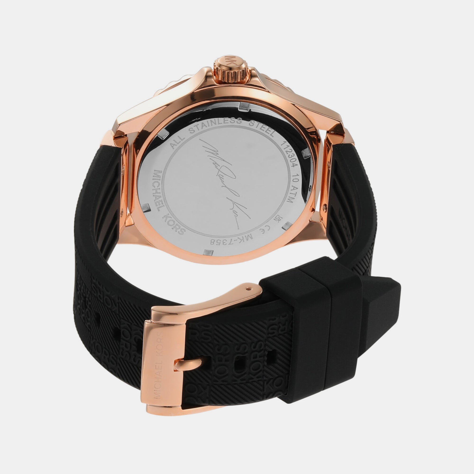 Michael Kors Everest Women Quartz Rose Gold Dial Analog Silicone Watch MK7358 - view 2