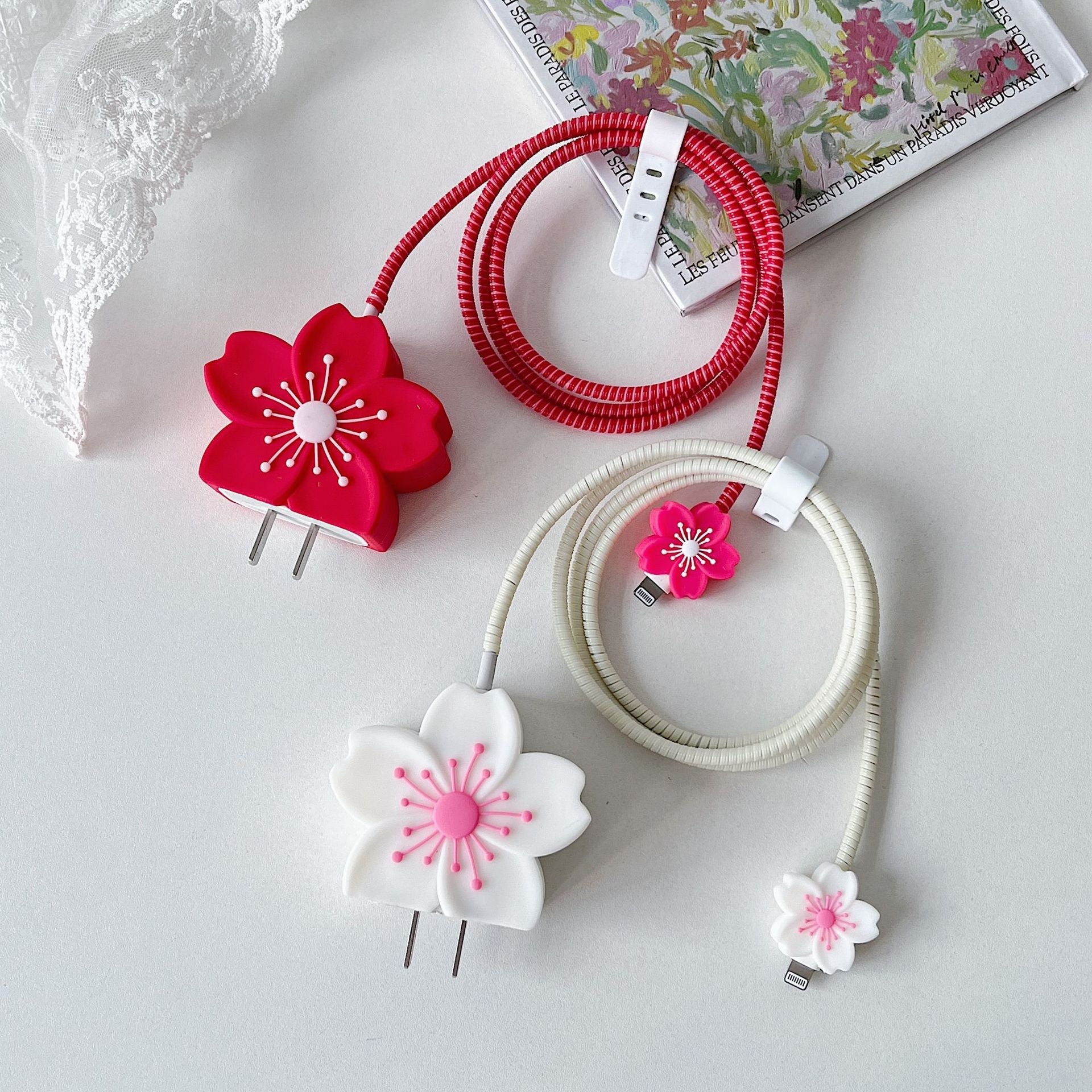 Peeperly Stylized Lush Bloom Charger Protector Kit - view 2