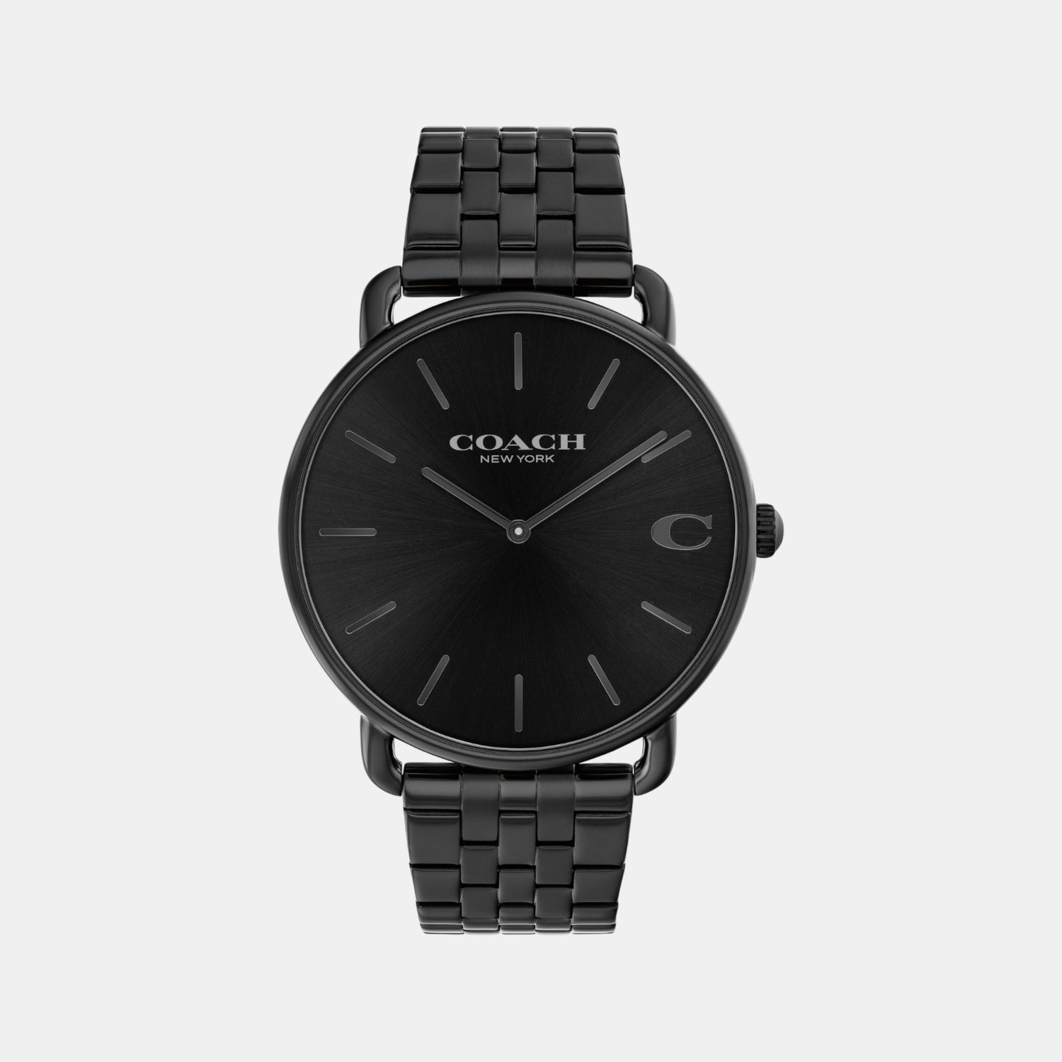 Coach Elliot Men Quartz Black Dial Analog Stainless Steel Watch 14602749