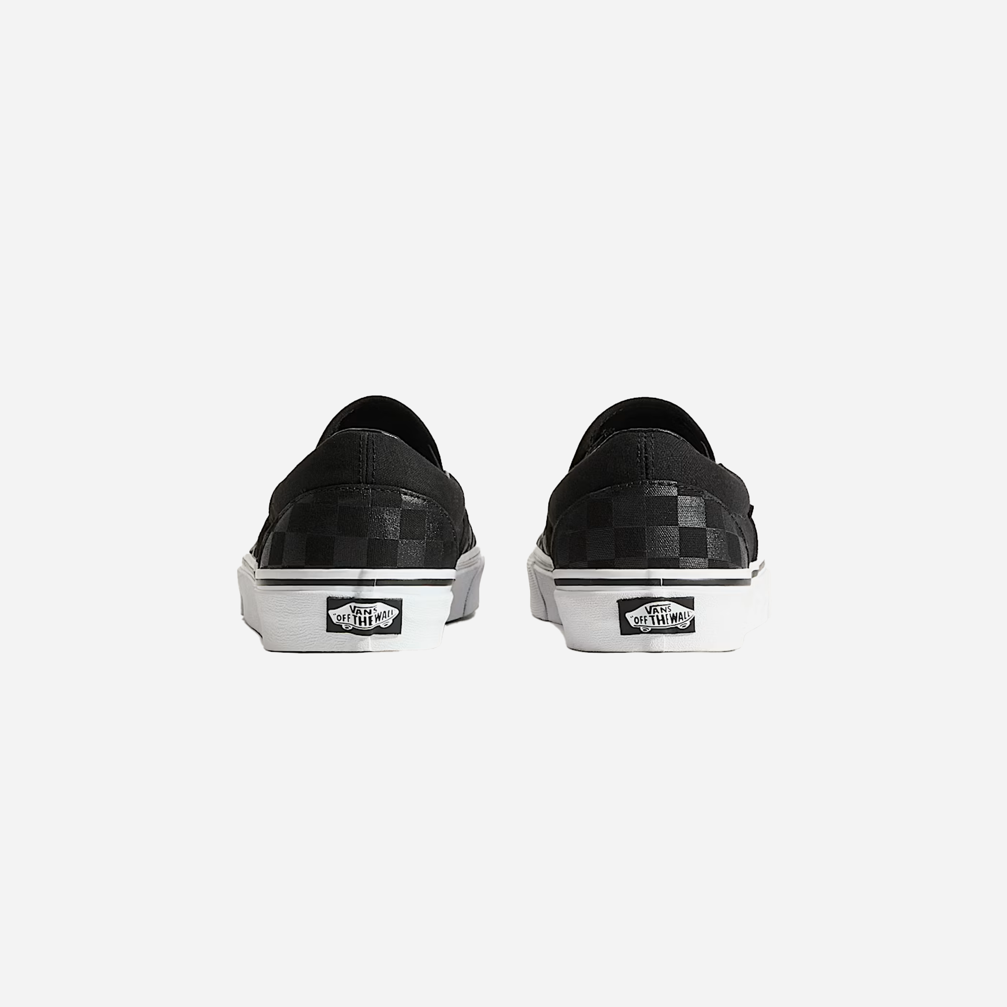 Vans Classic Slip-On Checkerboard Shoe Black - view 3