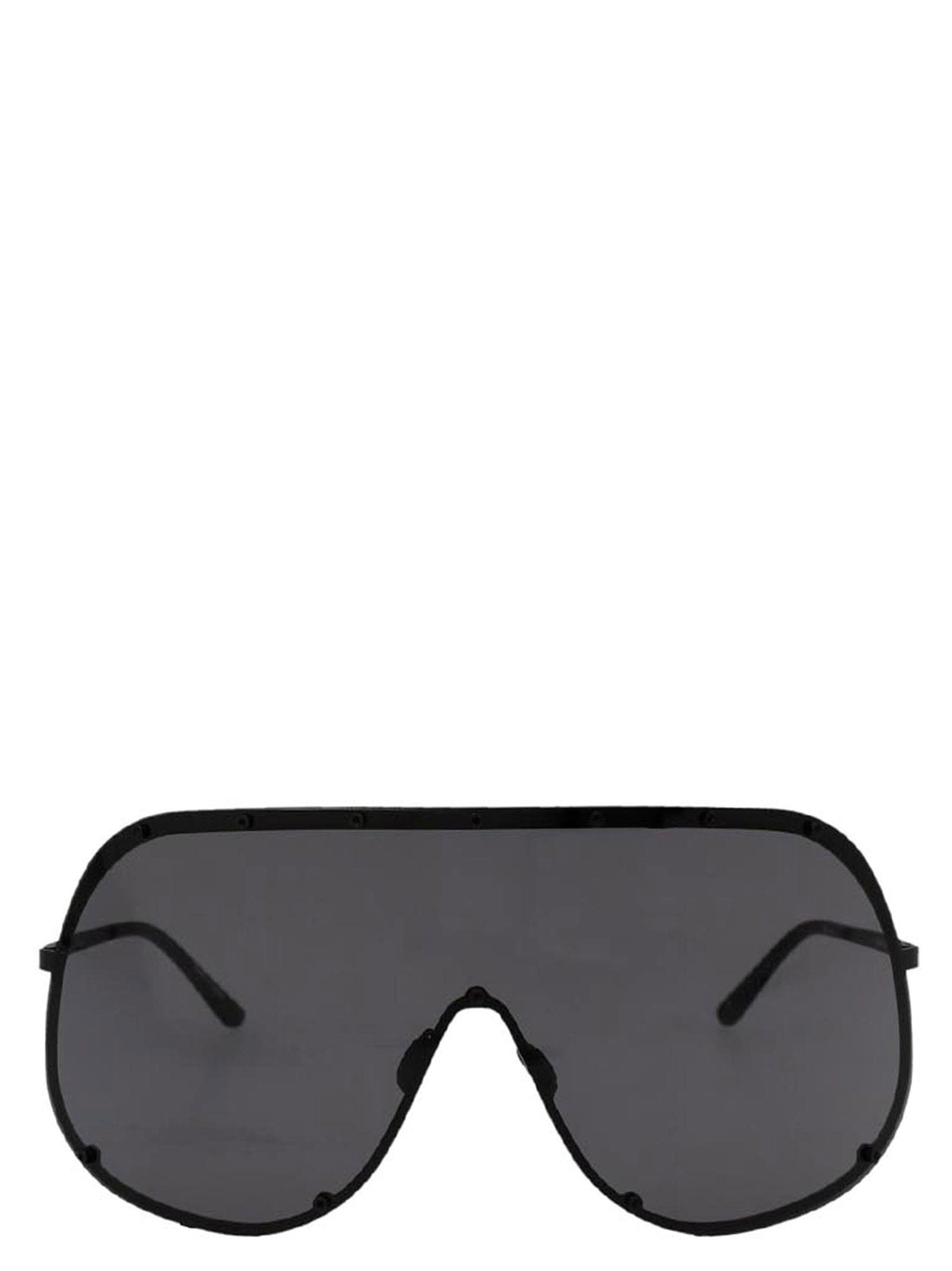 Rick Owens Shield Sunglasses – 100% steel