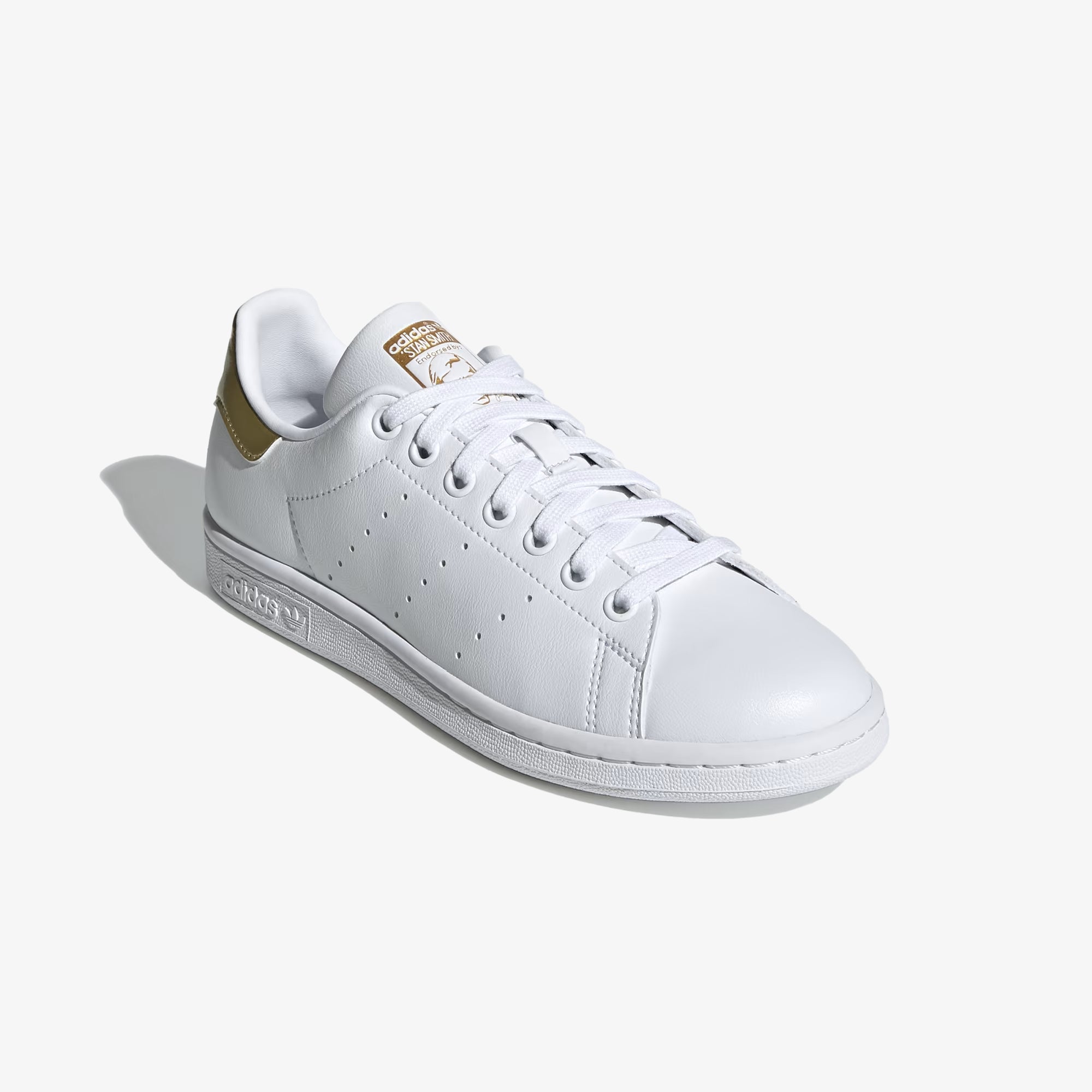 Adidas Originals | STAN SMITH { CLOUD WHITE/GOLD METALLIC - view 2