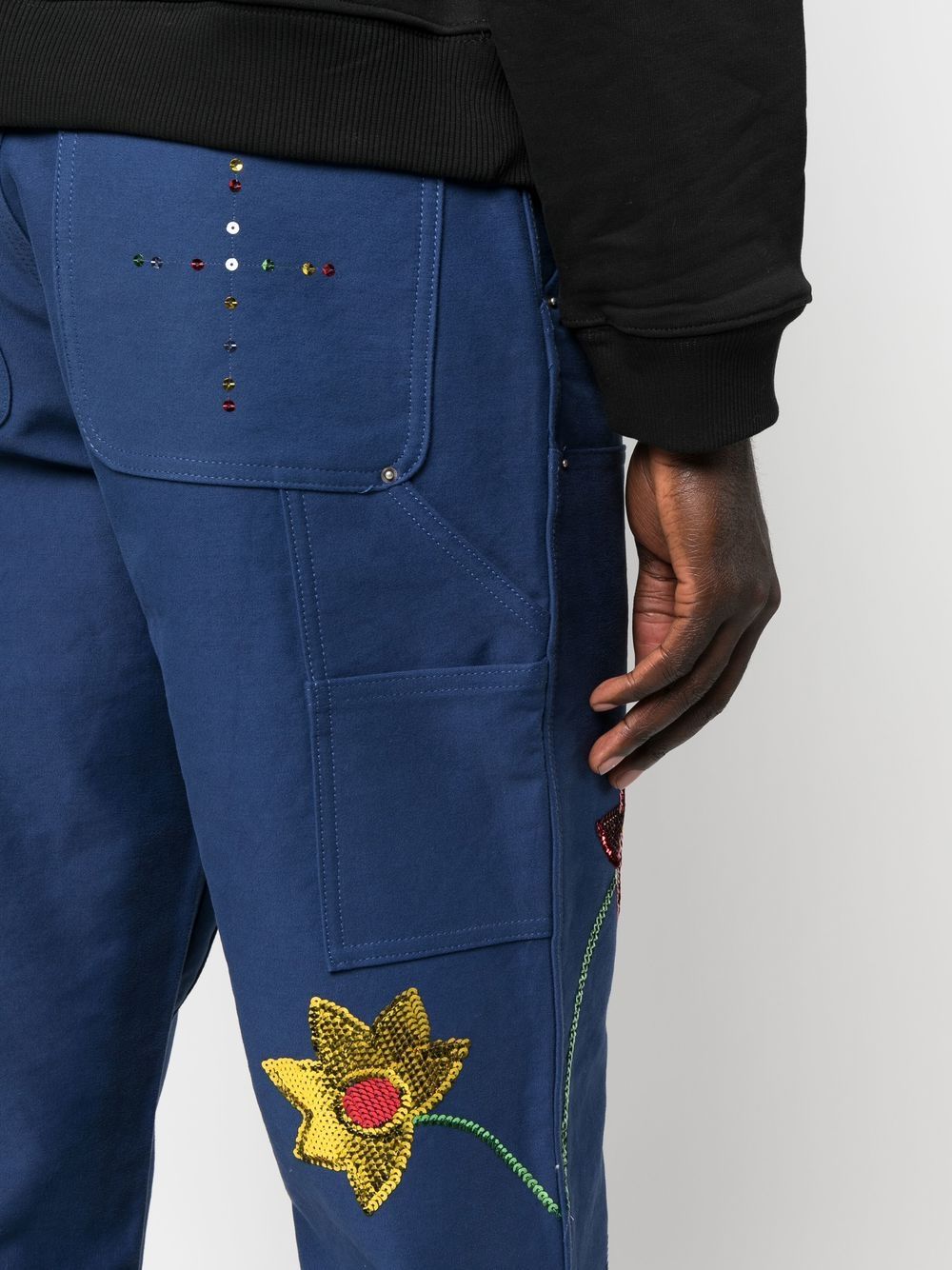 Sky High Farm Workwear Embroidered denim jeans - view 2