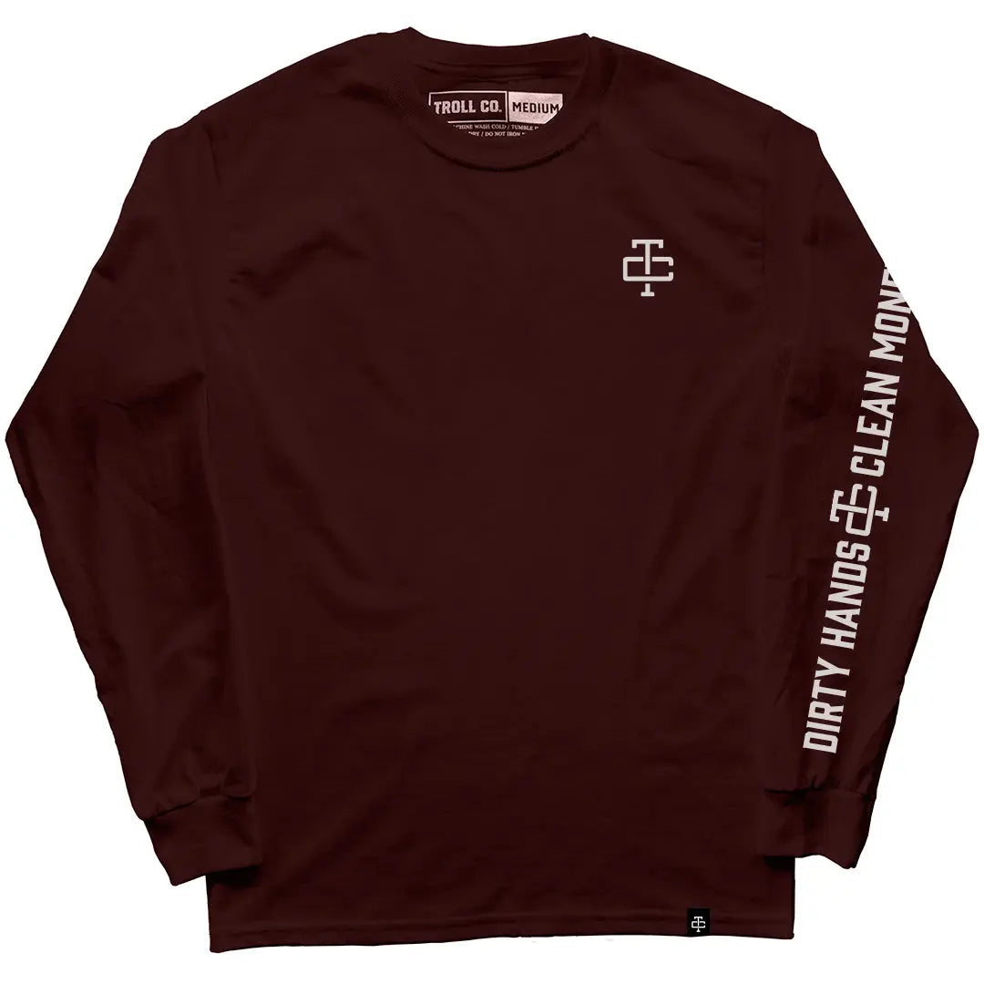 Radial Grit Long Sleeve – Maroon