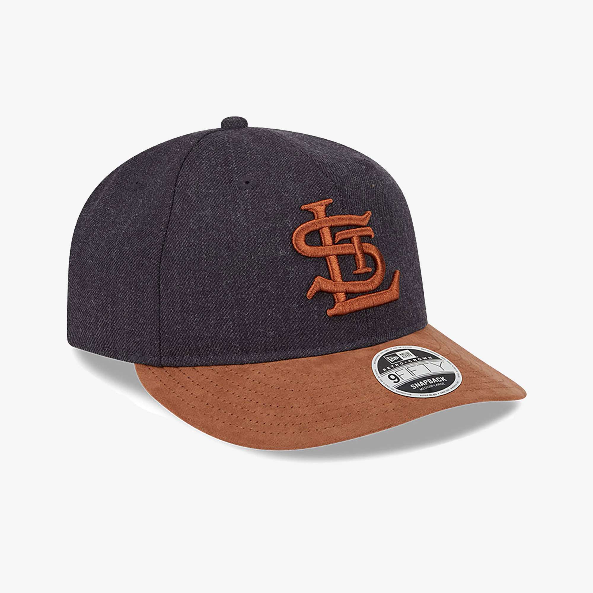 New Era | ST. LOUIS CARDINALS MLB TWO TONE NAVY RETRO CROWN 9FIFTY STRAPBACK CAP { BLUE - view 2