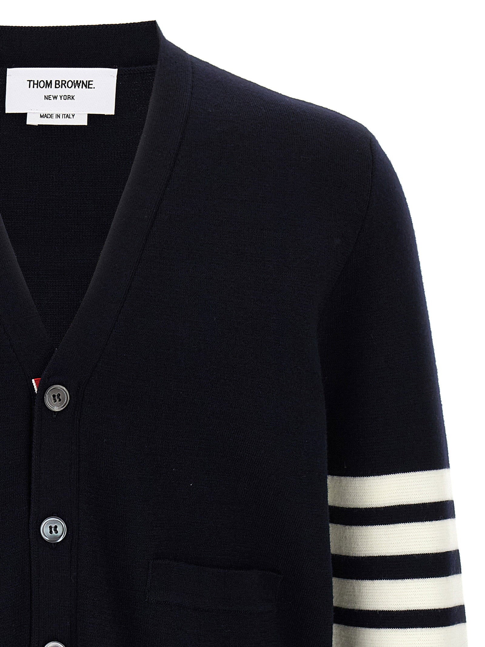 Thom Browne 4-bar Wool Cardigan – 100% virgin wool - view 3