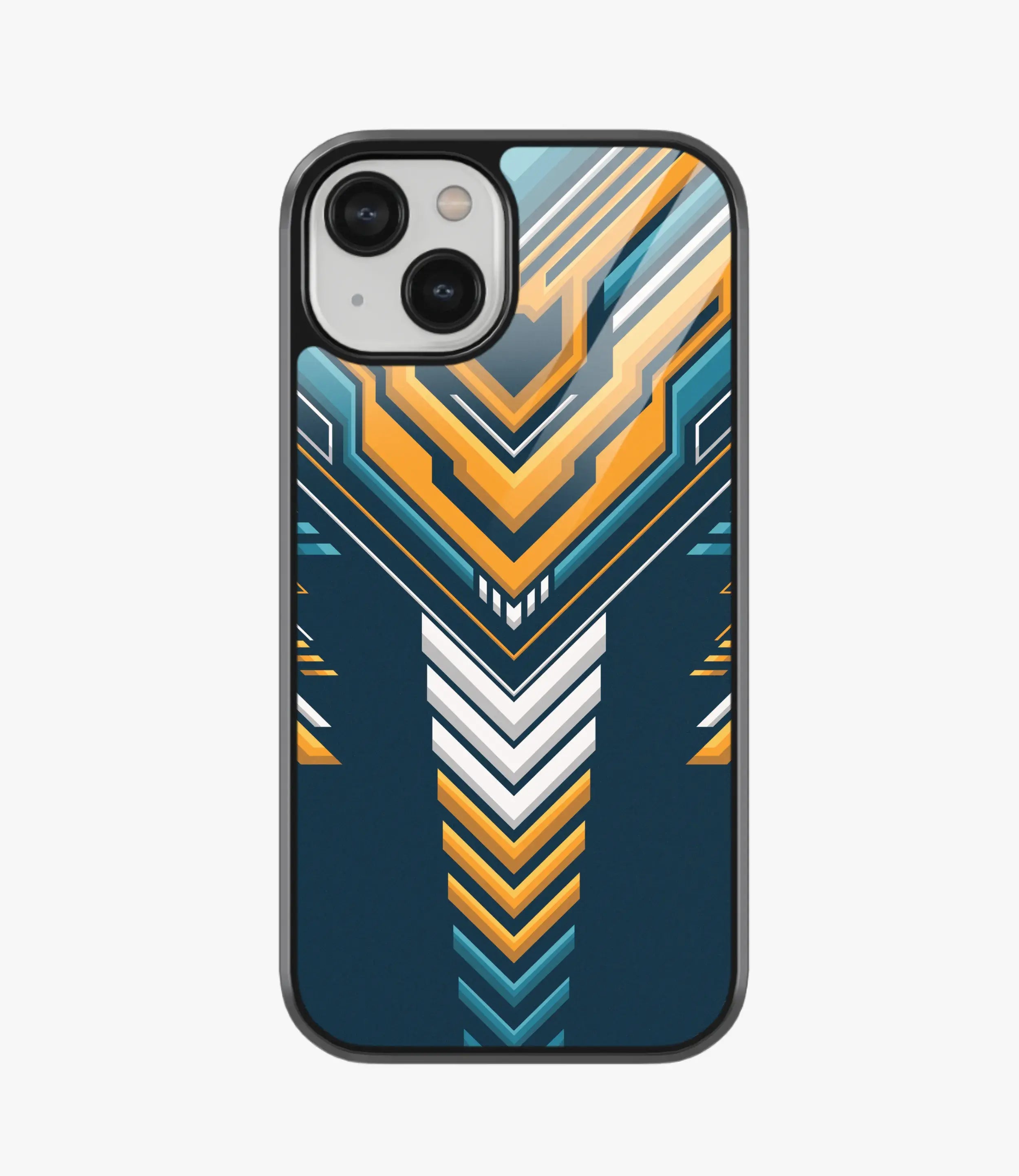 The Case Company Abstract Varsity Vibe Pattern Glass Case