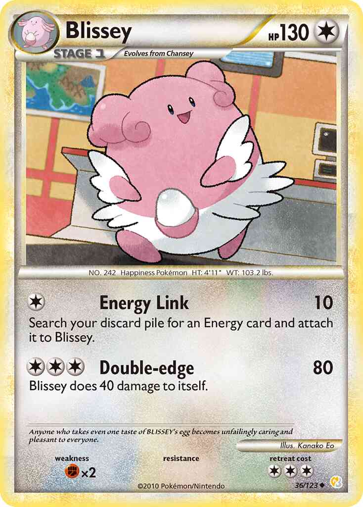 Uncommon hgss1-36 non-holo – Pokémon Blissey - 36/123 - Uncommon [hgss1-36] [Non-Holo]