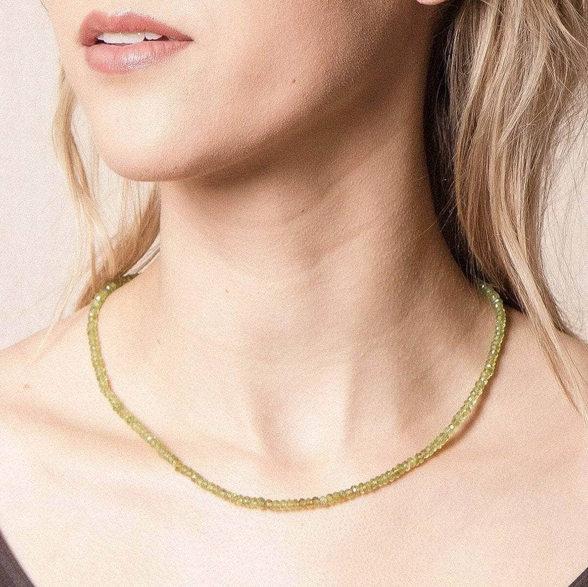 Tiny Rituals Peridot Bead Necklace